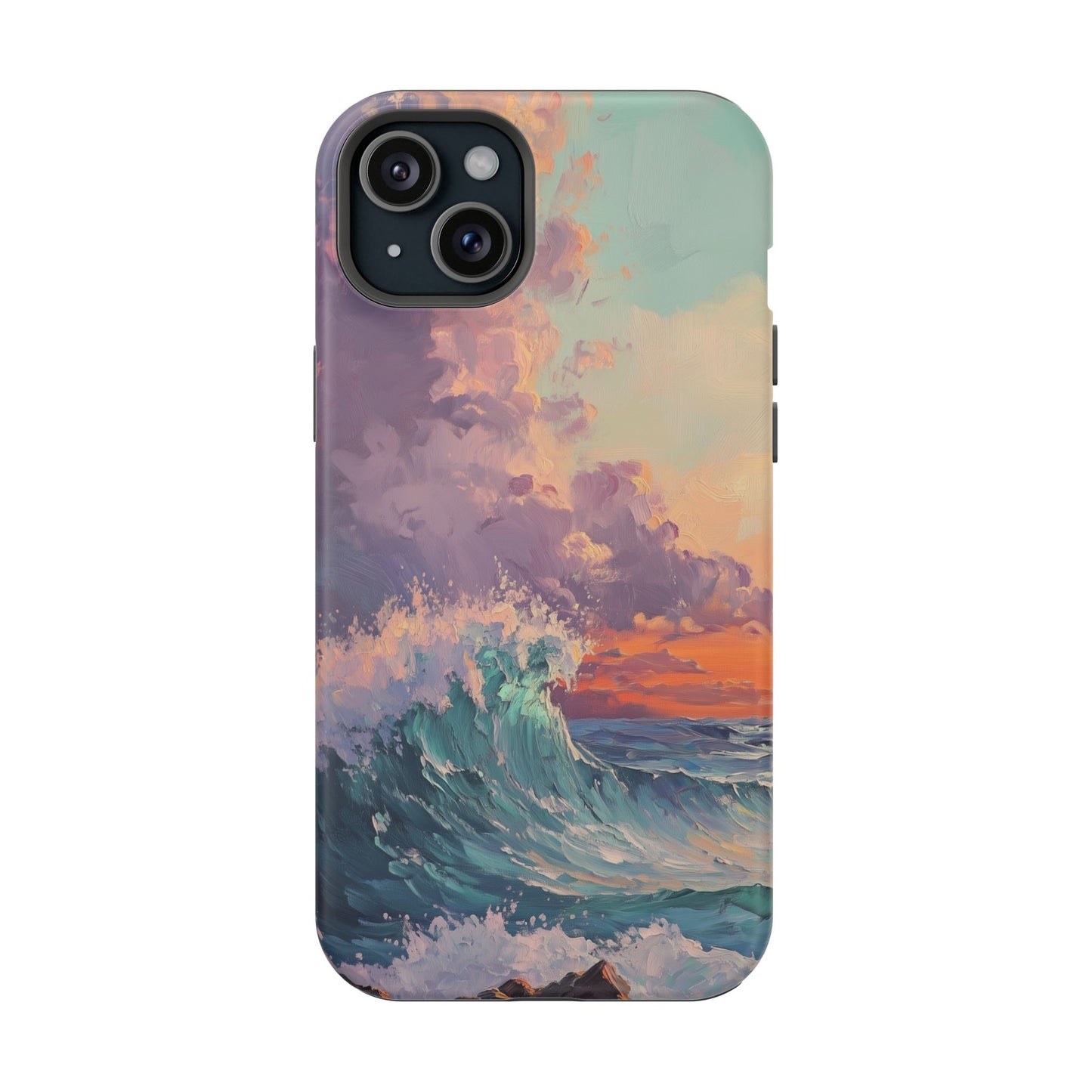 Ocean Sunset Waves Phone Case – MagSafe Compatible for iPhone & Samsung Galaxy