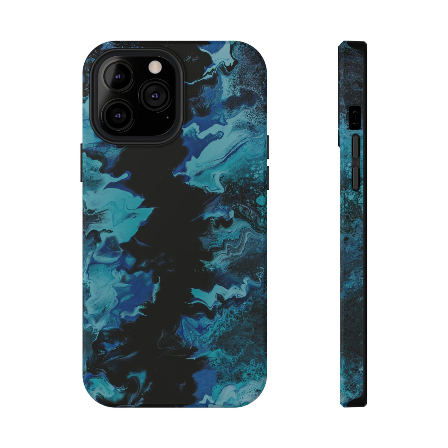 Deep Ocean Swirl Phone Case – MagSafe Compatible for iPhone & Samsung Galaxy