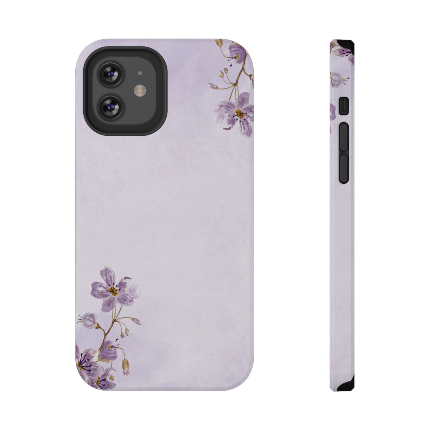 Lavender Blossom Minimal Floral Phone Case – MagSafe Compatible for iPhone & Samsung Galaxy