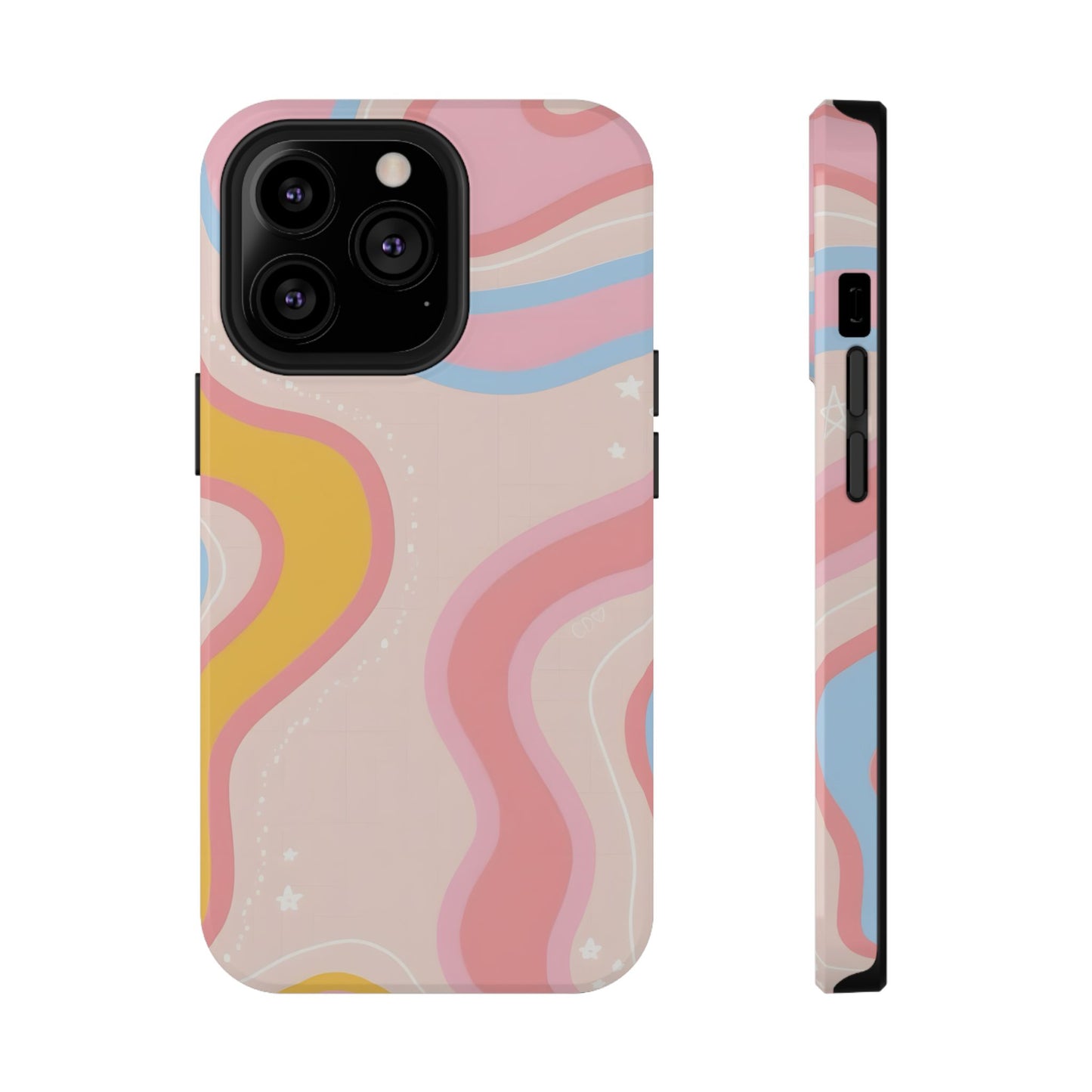 Pastel Dreamy Waves Phone Case – MagSafe Compatible for iPhone & Samsung Galaxy