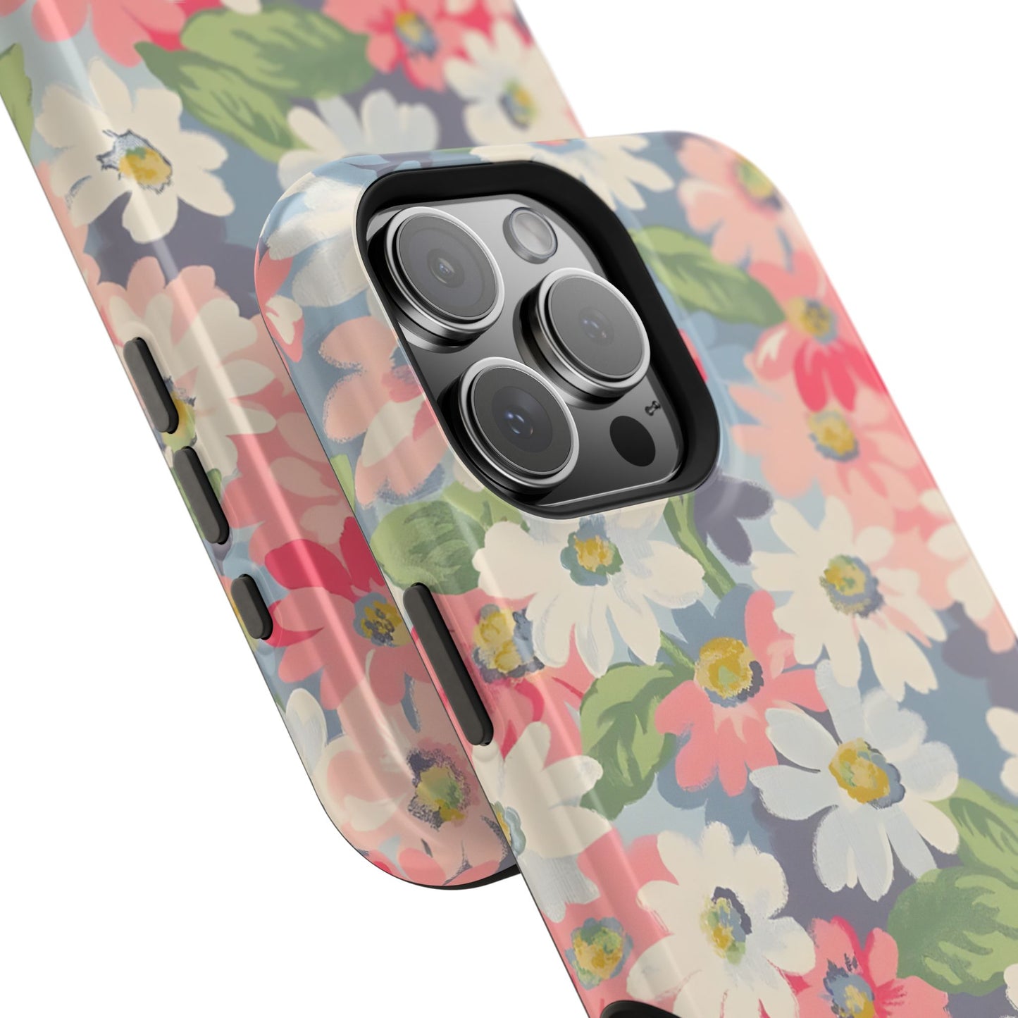 Vintage Floral Daisy Phone Case – MagSafe Compatible for iPhone & Samsung Galaxy