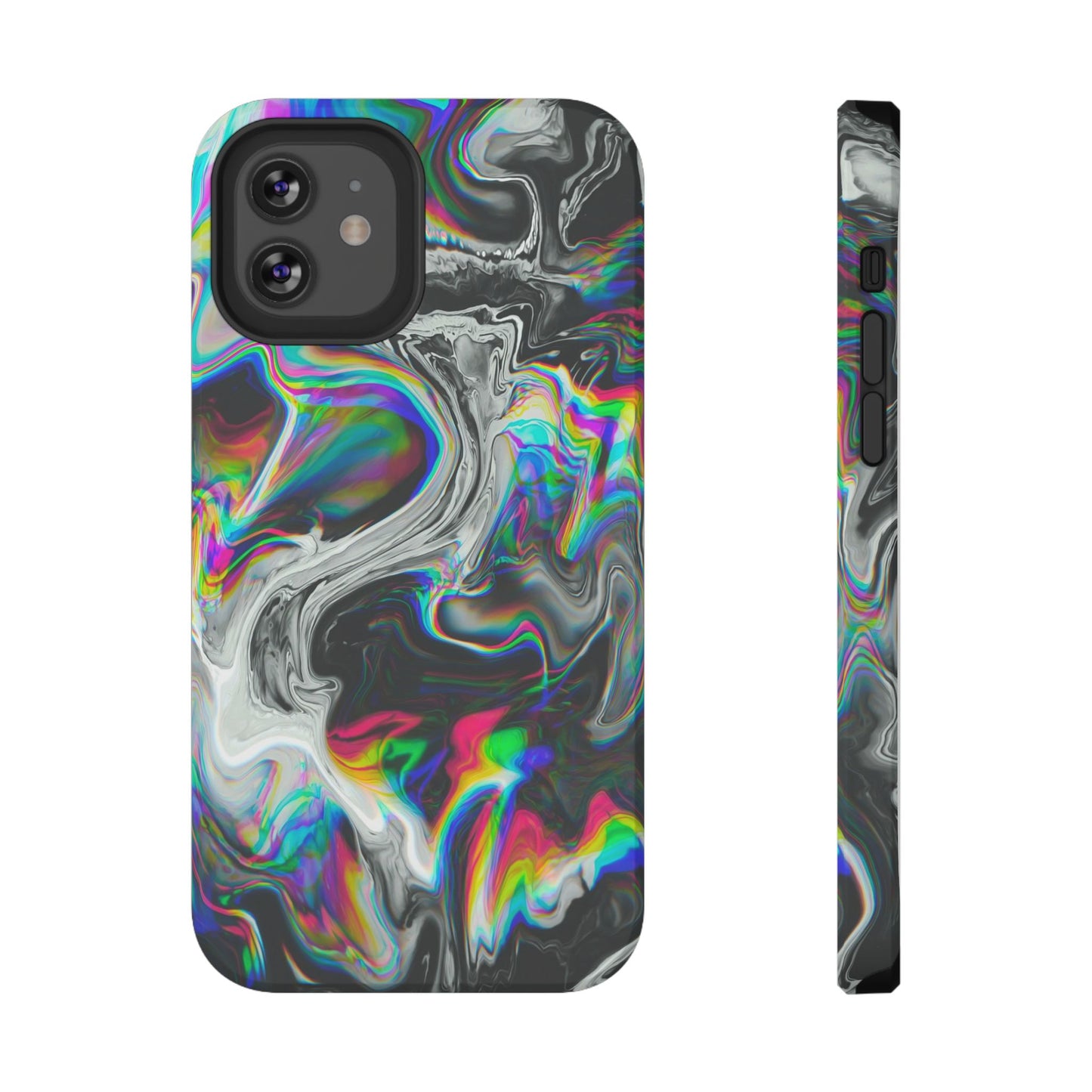Holographic Swirl Phone Case – MagSafe Compatible for iPhone & Samsung Galaxy