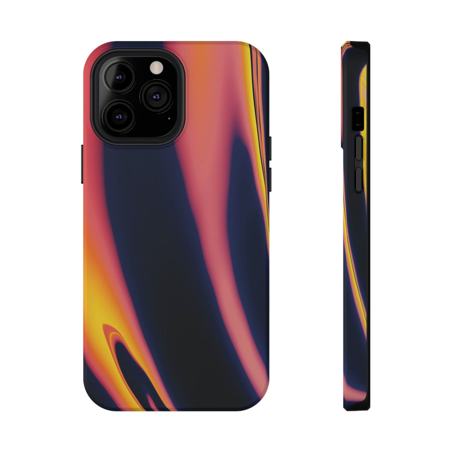 Neon Sunset Flame Phone Case – MagSafe Compatible for iPhone & Samsung Galaxy