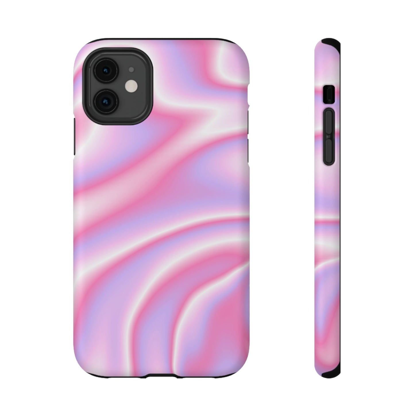 Pink Satin Lightwave Phone Case – MagSafe Compatible for iPhone & Samsung Galaxy
