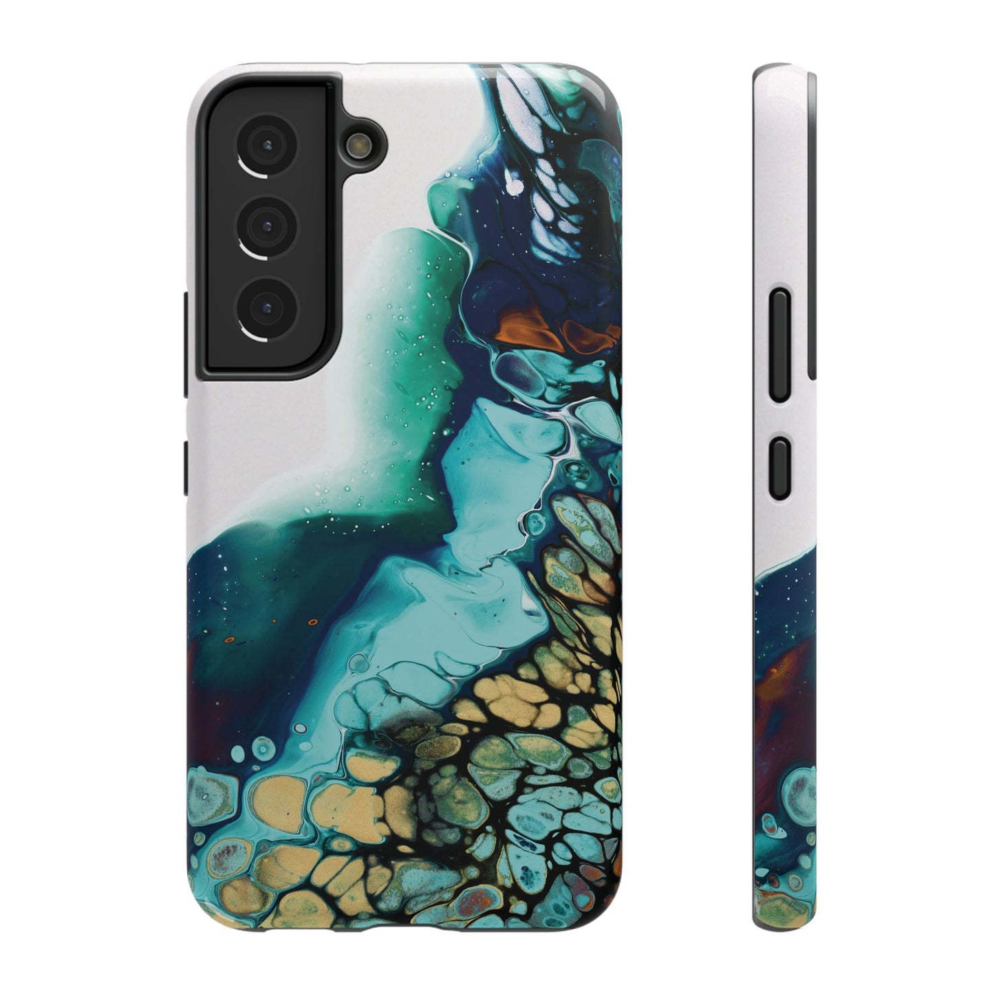 Ocean Reef Abstract Flow Phone Case – MagSafe Compatible for iPhone & Samsung Galaxy