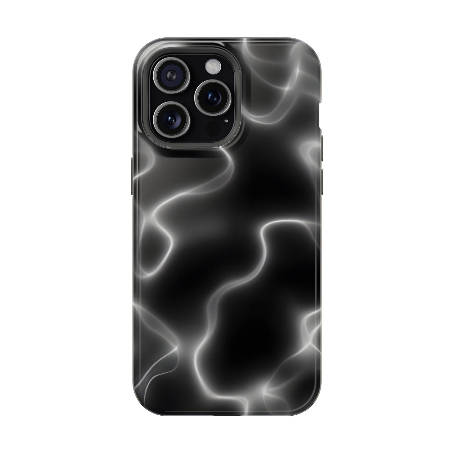 Electric Black Glow Phone Case – MagSafe Compatible for iPhone & Samsung Galaxy