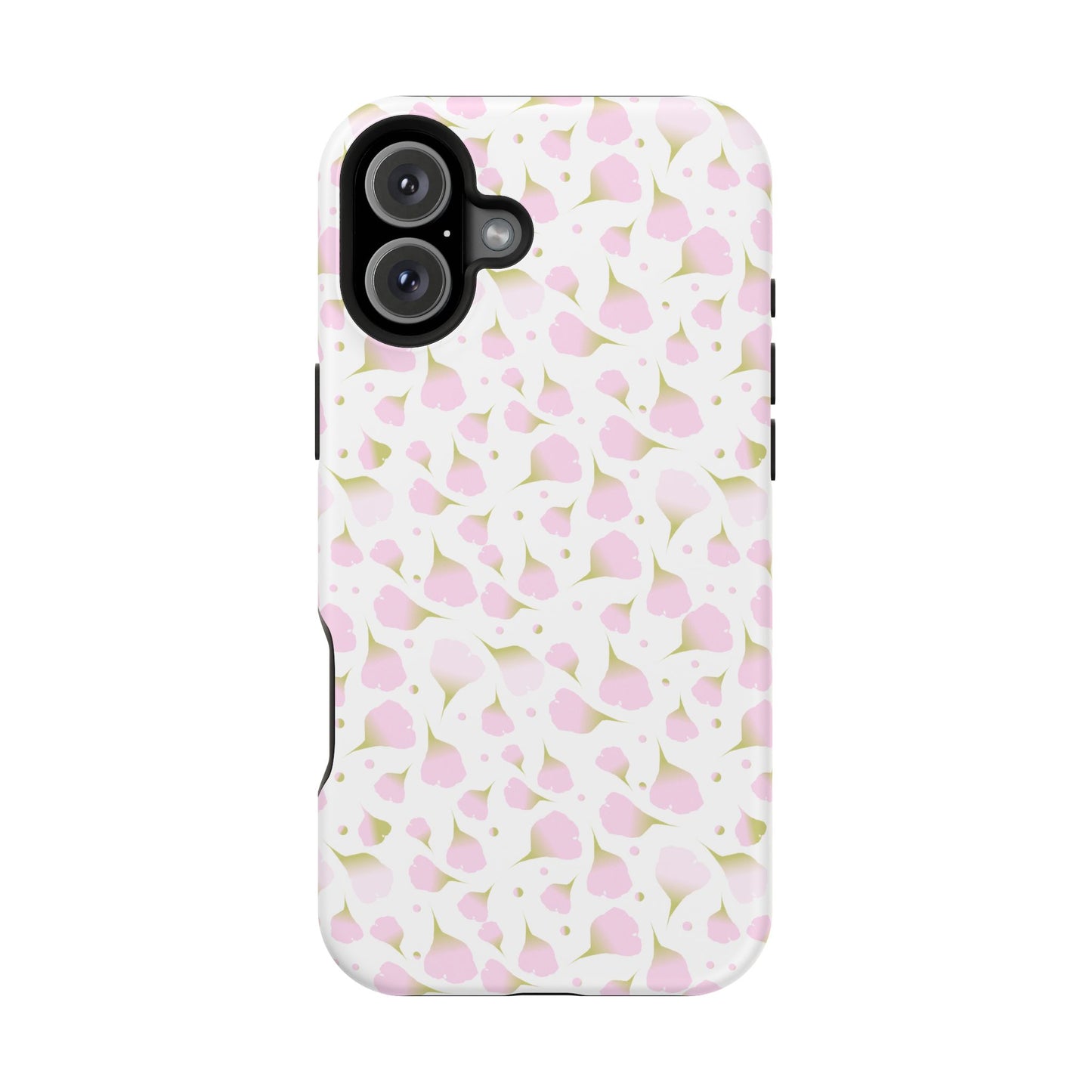 Soft Pink Petal Pattern Phone Case – MagSafe Compatible for iPhone & Samsung Galaxy