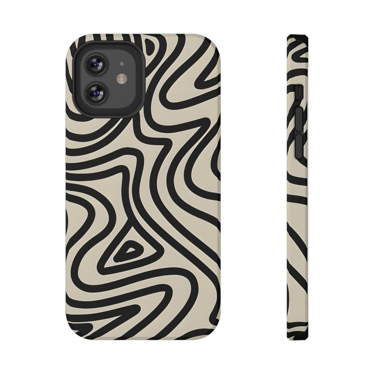 Abstract Maze Line Art Phone Case – MagSafe Compatible for iPhone & Samsung Galaxy