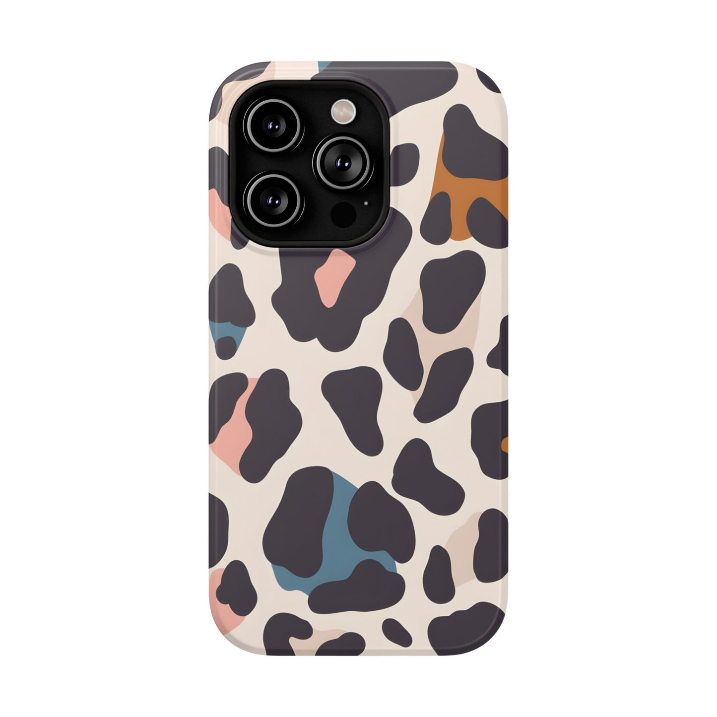 Modern Pastel Leopard Print Phone Case – MagSafe Compatible for iPhone & Samsung Galaxy