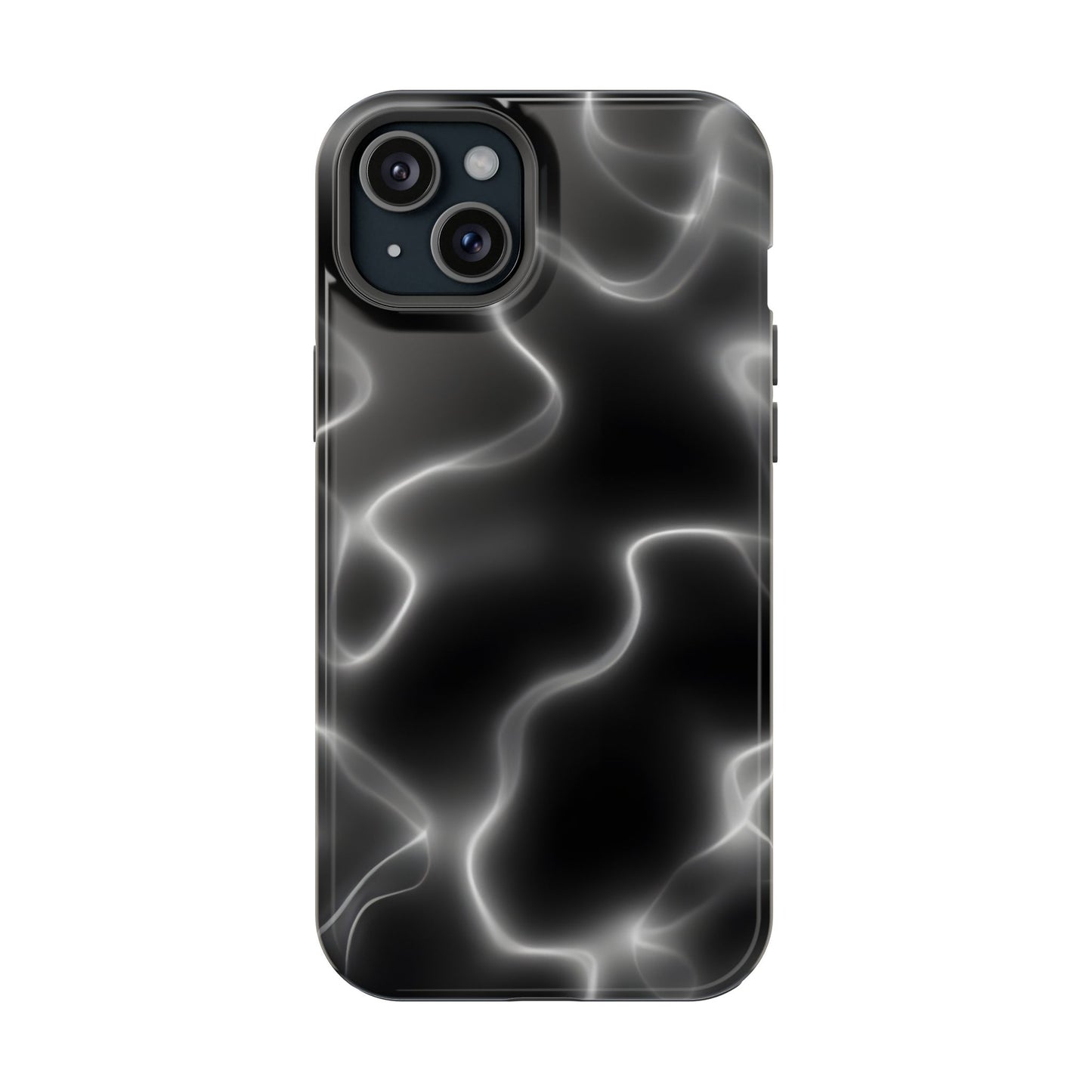 Electric Black Glow Phone Case – MagSafe Compatible for iPhone & Samsung Galaxy