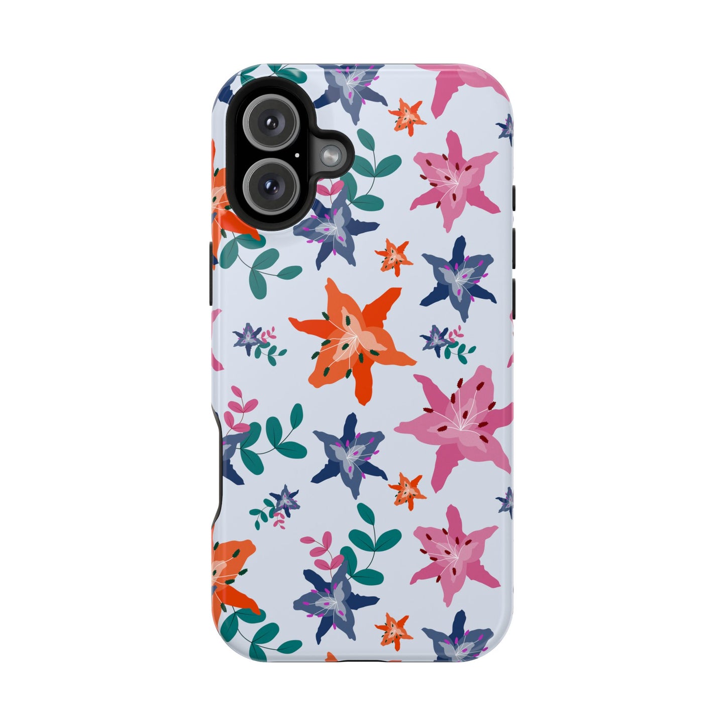 Watercolor Lily Garden Phone Case – MagSafe Compatible for iPhone & Samsung Galaxy