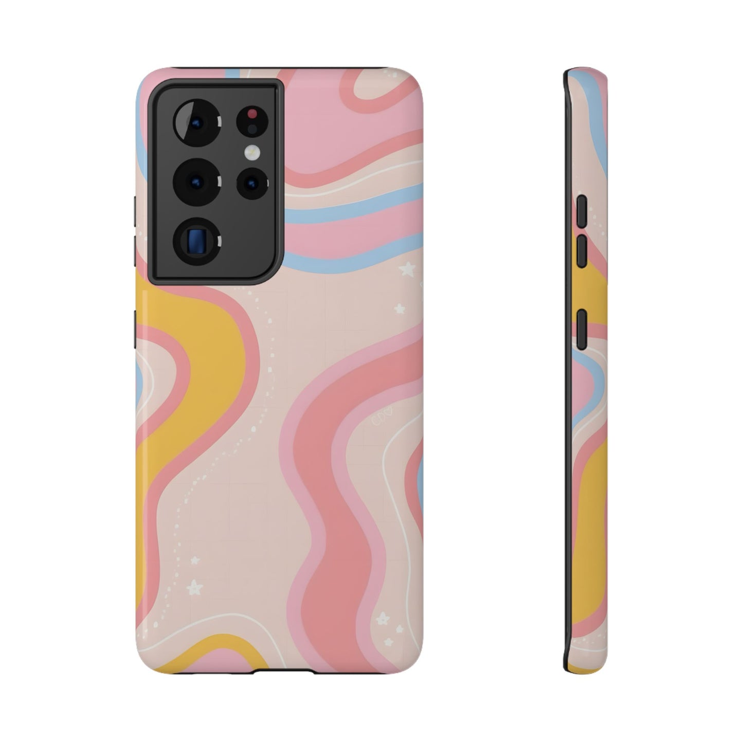 Pastel Dreamy Waves Phone Case – MagSafe Compatible for iPhone & Samsung Galaxy
