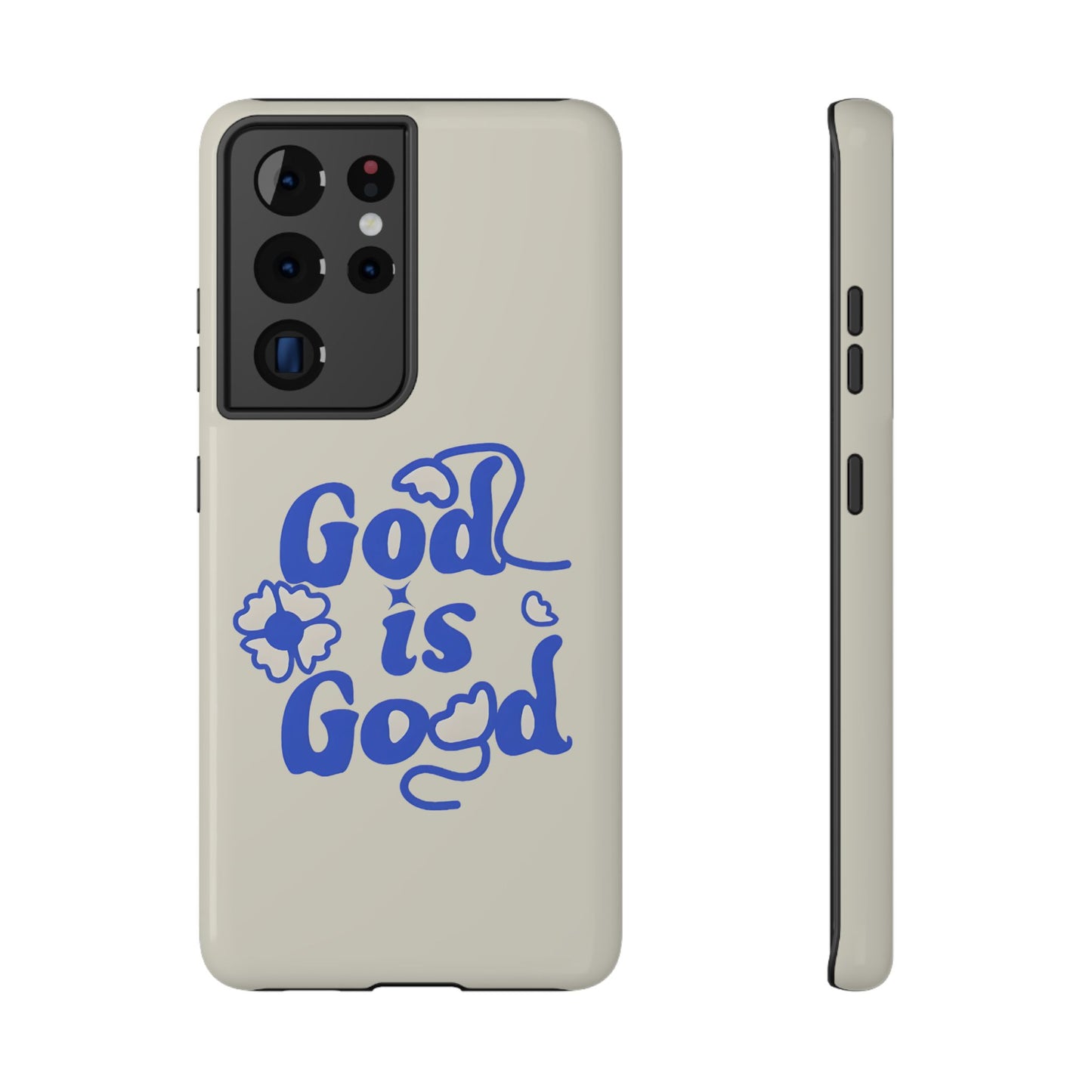 Floral Faith "God Is Good" Phone Case – MagSafe Compatible for iPhone & Samsung Galaxy
