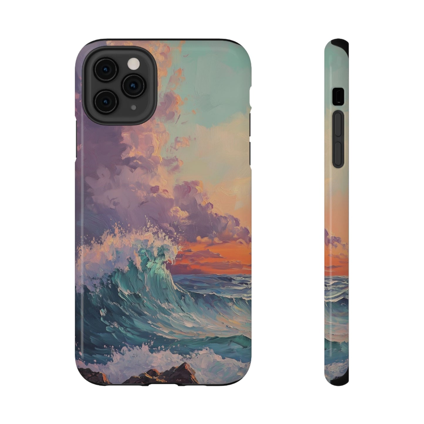 Ocean Sunset Waves Phone Case – MagSafe Compatible for iPhone & Samsung Galaxy