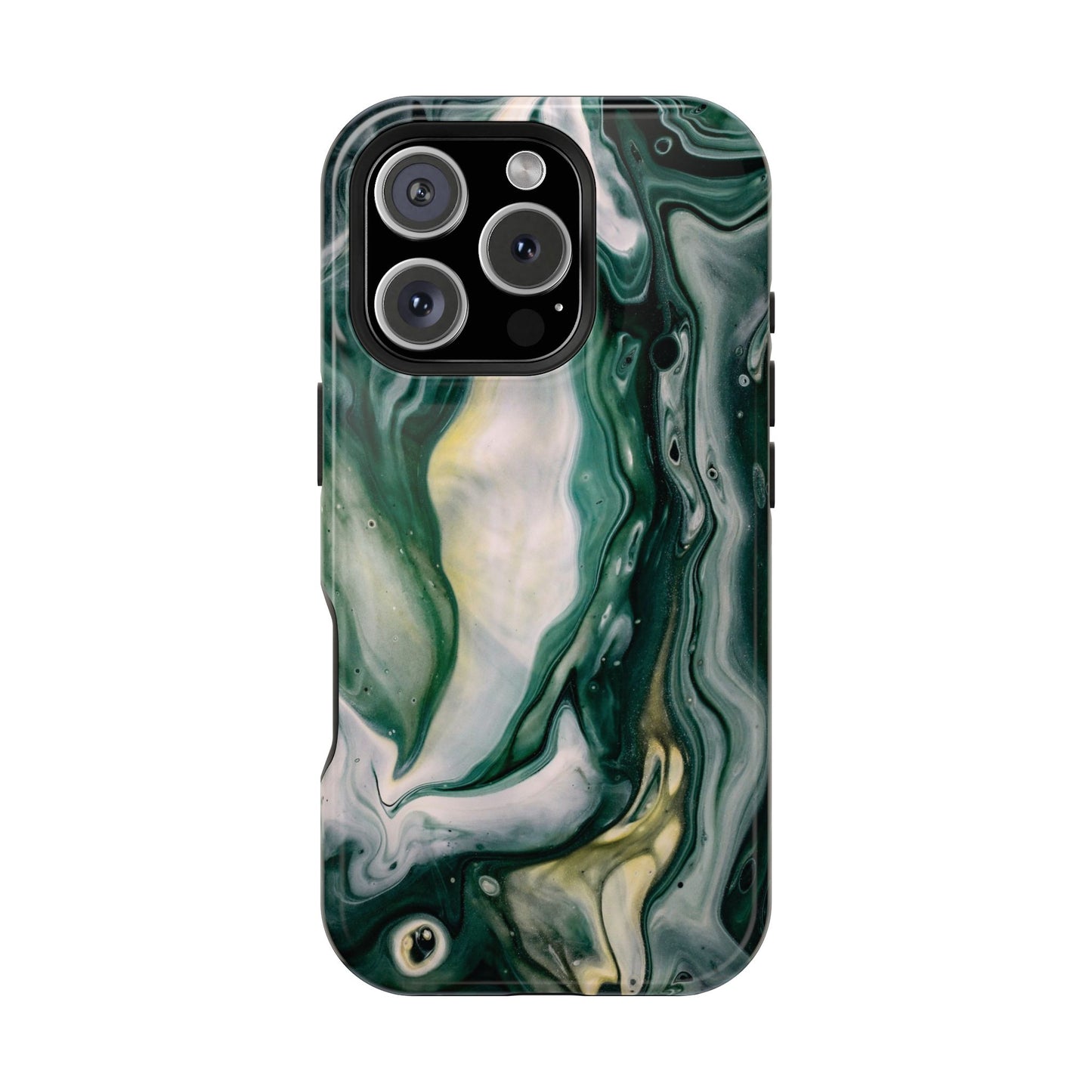 Mystic Forest Marble Swirl Phone Case – MagSafe Compatible for iPhone & Samsung Galaxy