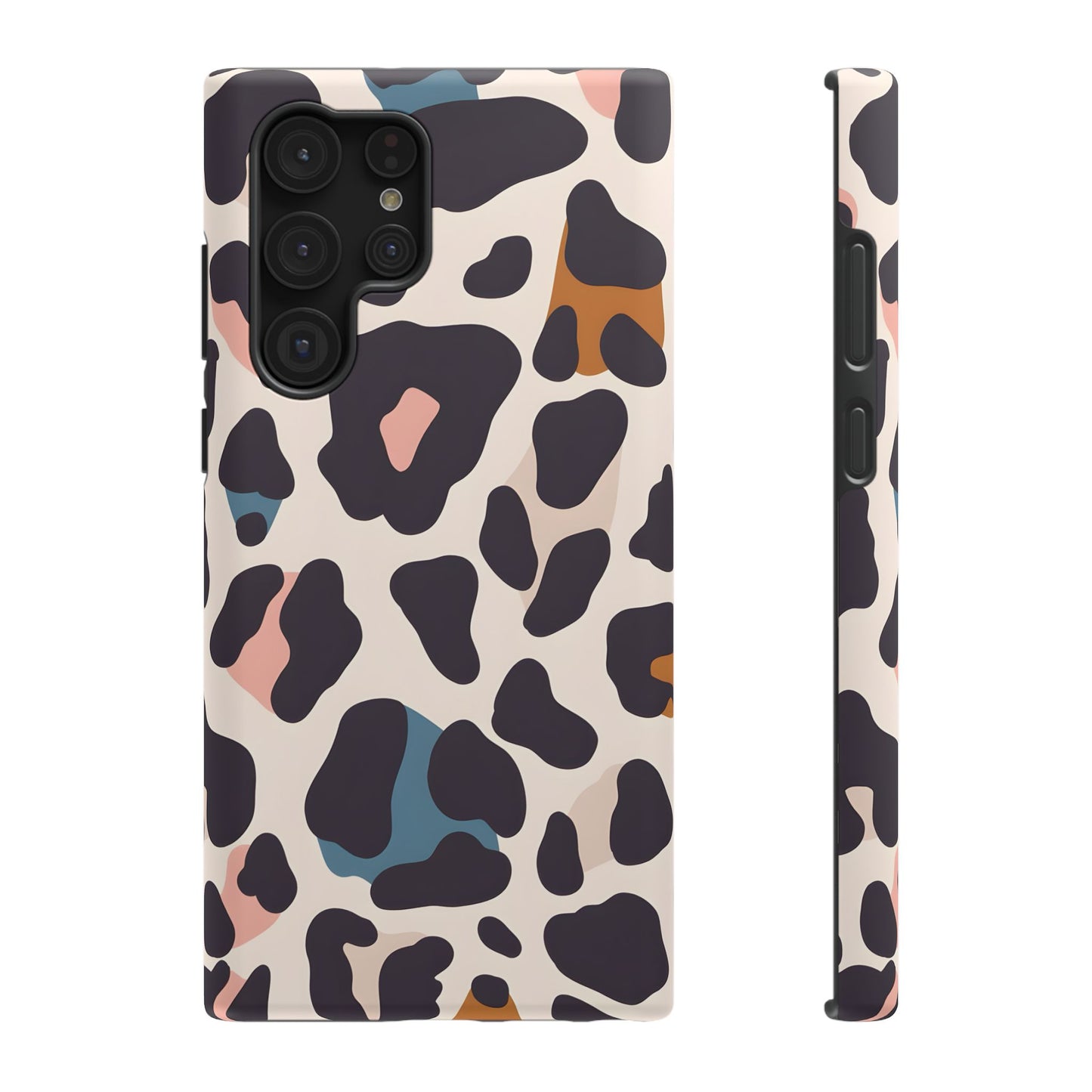 Modern Pastel Leopard Print Phone Case – MagSafe Compatible for iPhone & Samsung Galaxy