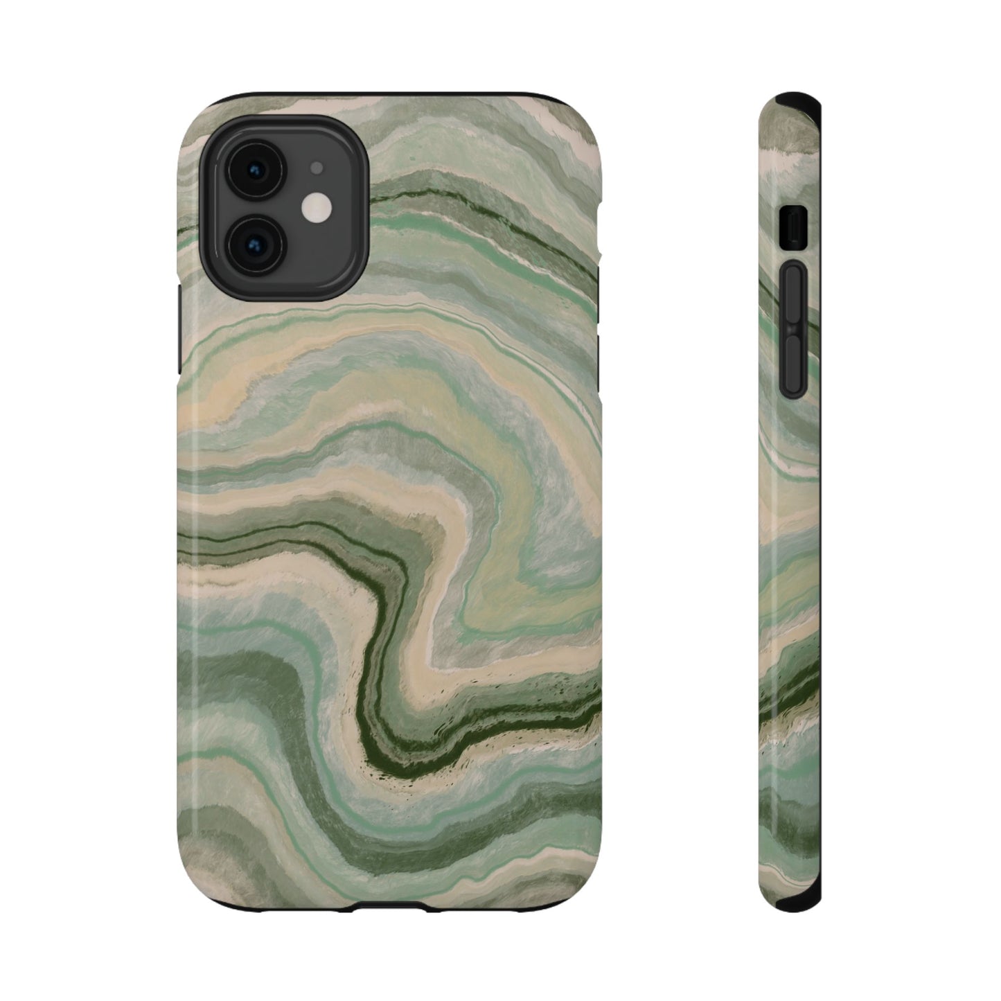 Earthy Agate Stone Phone Case – MagSafe Compatible for iPhone & Samsung Galaxy