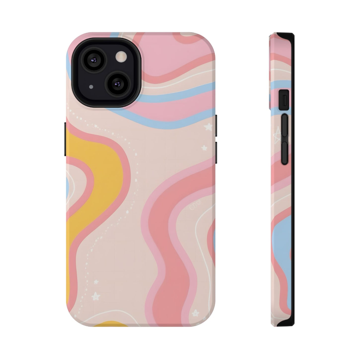 Pastel Dreamy Waves Phone Case – MagSafe Compatible for iPhone & Samsung Galaxy