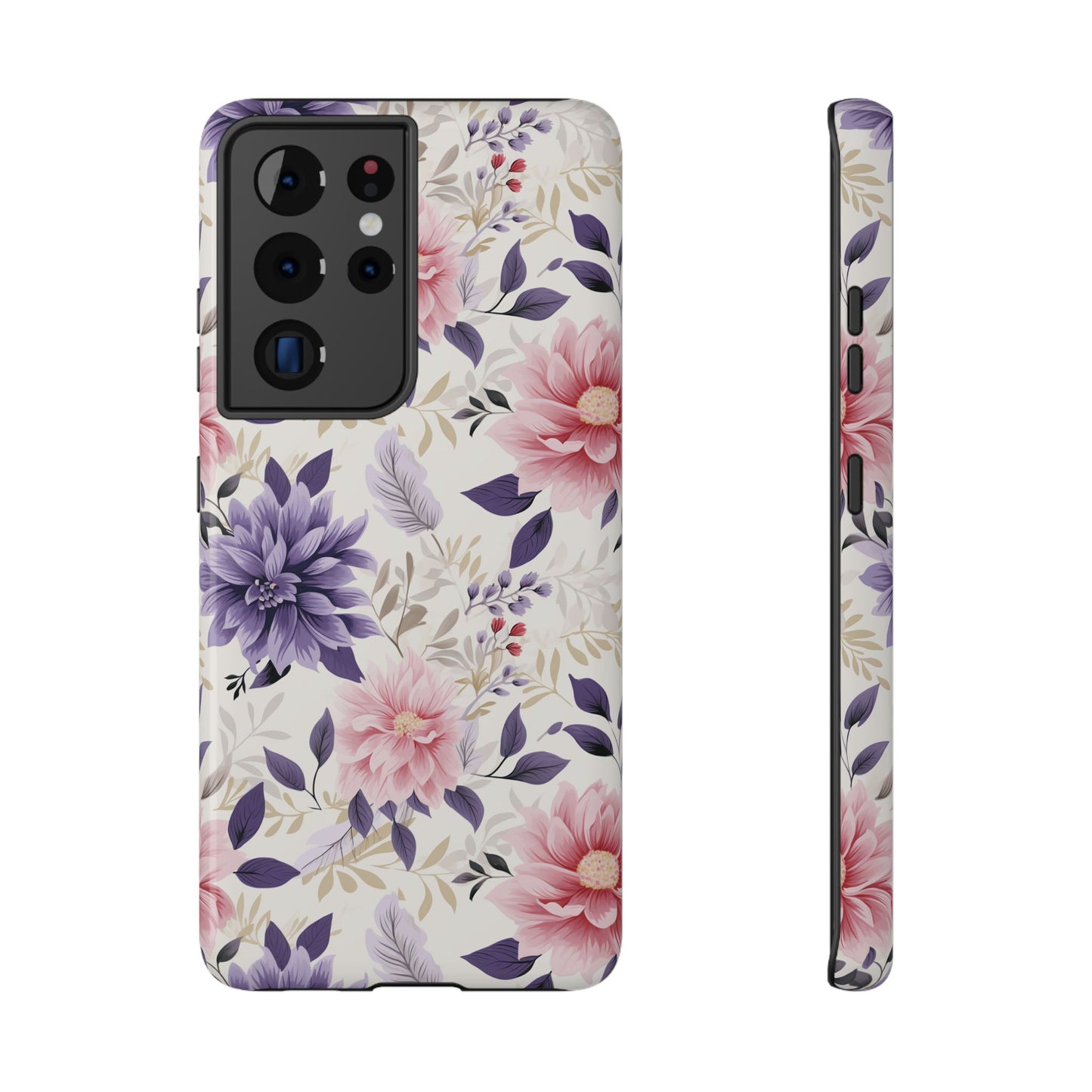 Elegant Vintage Floral Phone Case – MagSafe Compatible for iPhone & Samsung Galaxy
