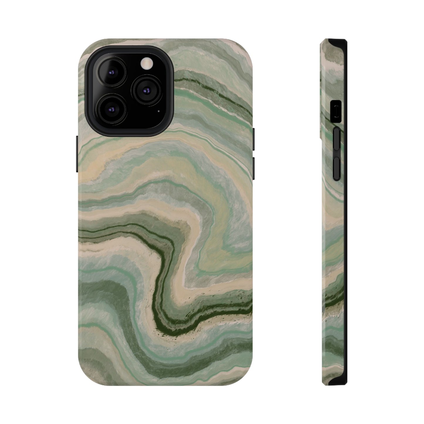 Earthy Agate Stone Phone Case – MagSafe Compatible for iPhone & Samsung Galaxy