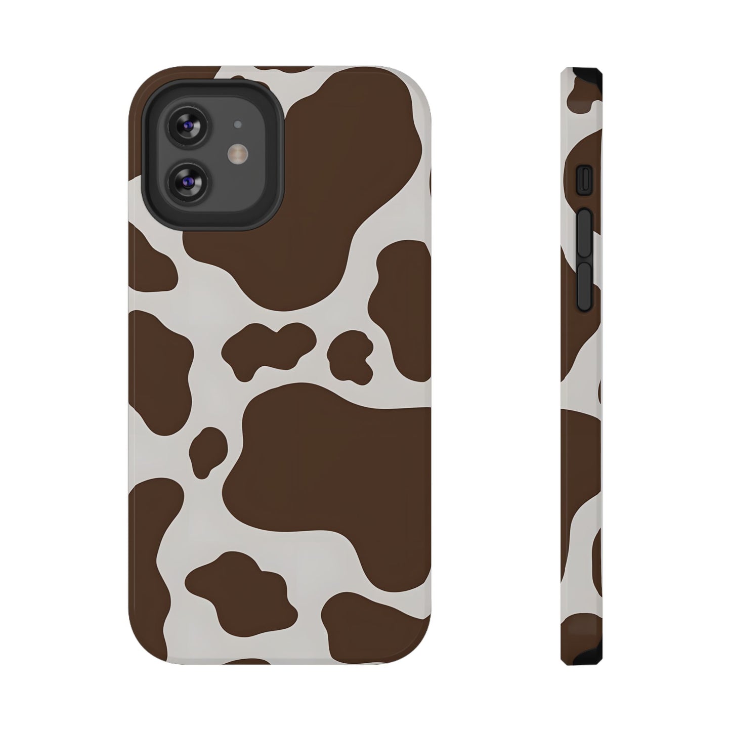 Brown Cow Print Phone Case – MagSafe Compatible for iPhone & Samsung Galaxy