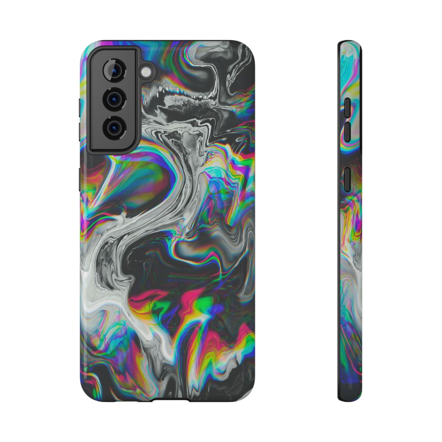 Holographic Swirl Phone Case – MagSafe Compatible for iPhone & Samsung Galaxy