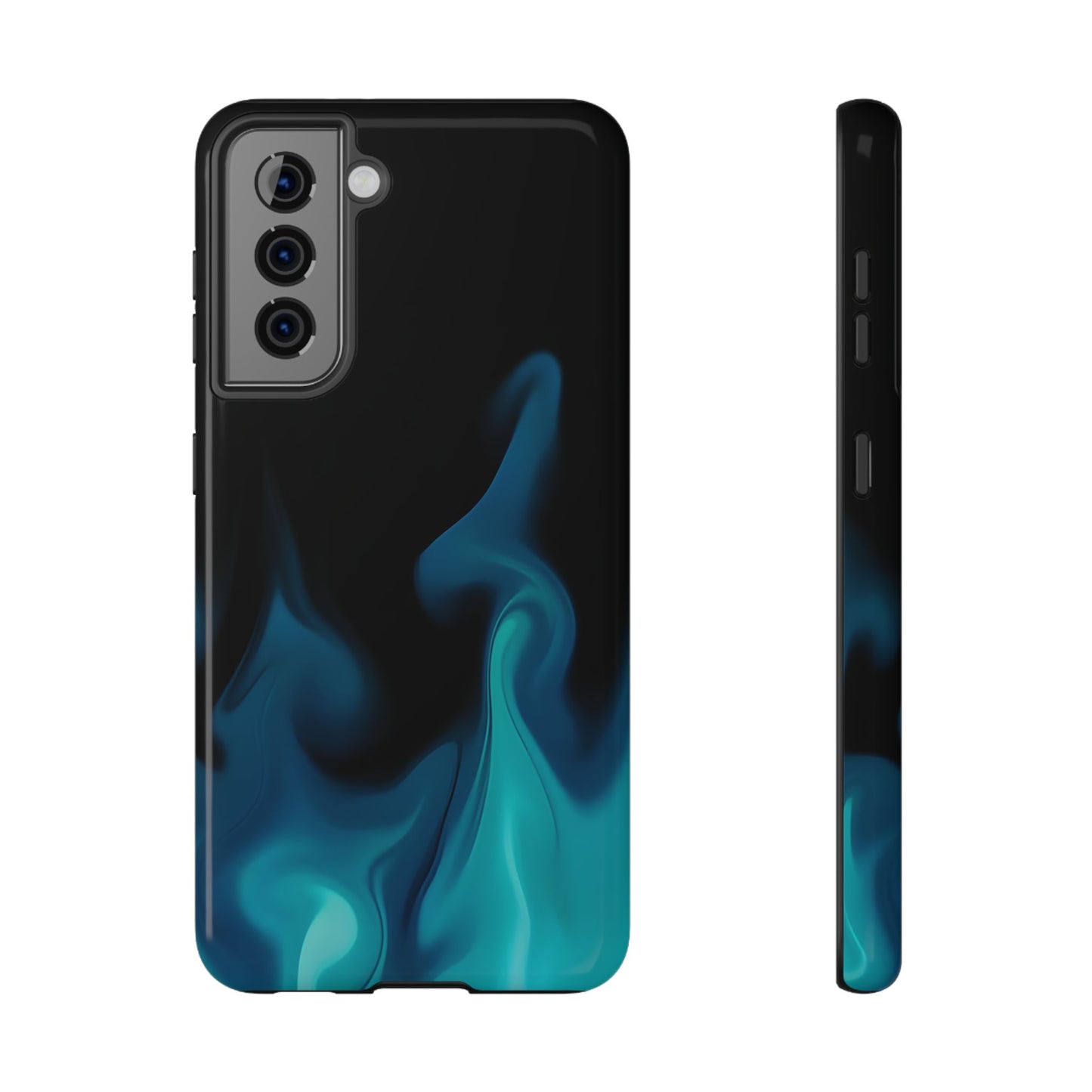 Blue Flame Energy Phone Case – MagSafe Compatible for iPhone & Samsung Galaxy