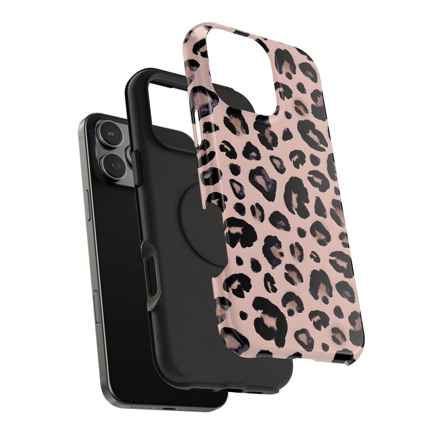 Chic Leopard Print Phone Case – MagSafe Compatible for iPhone & Samsung Galaxy