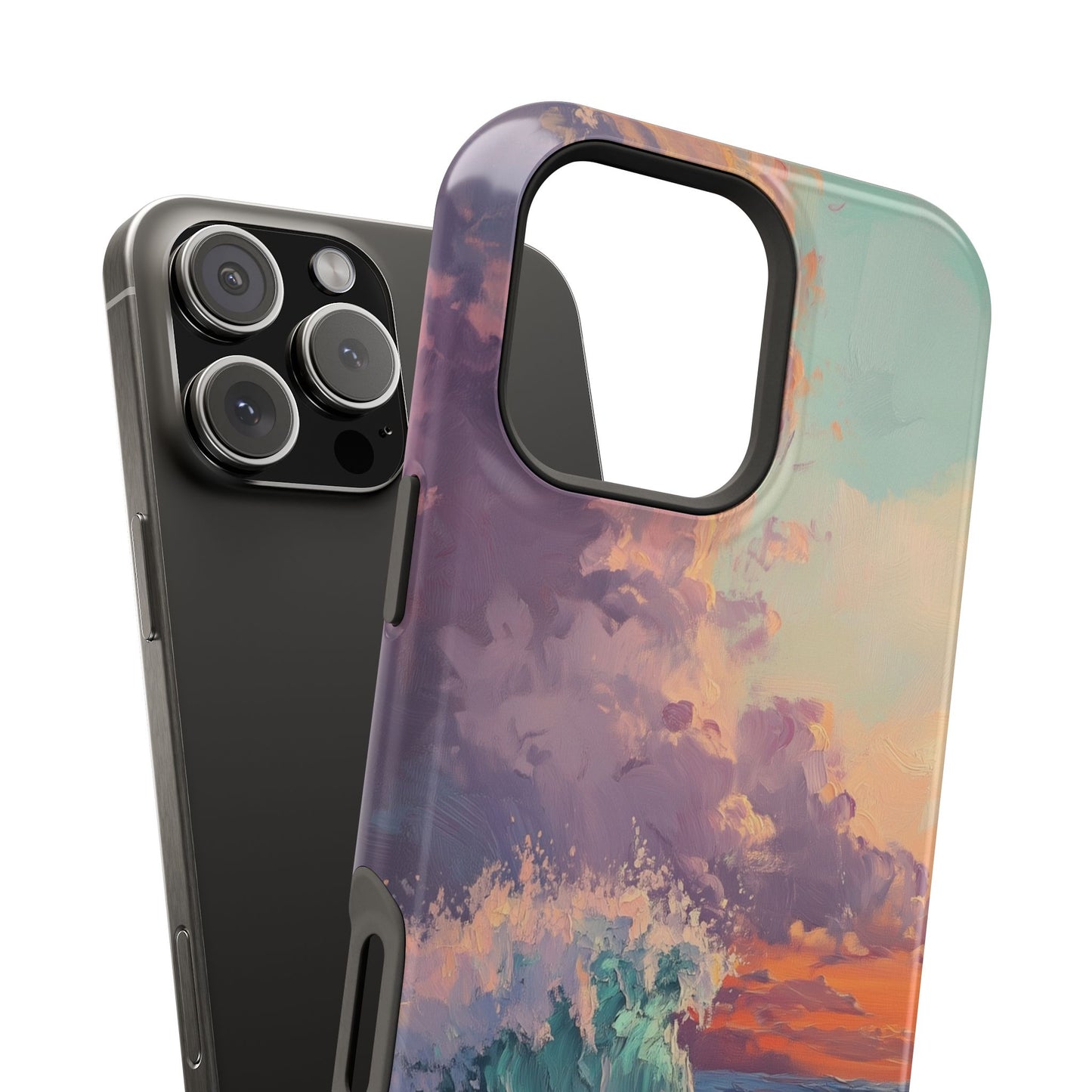 Ocean Sunset Waves Phone Case – MagSafe Compatible for iPhone & Samsung Galaxy