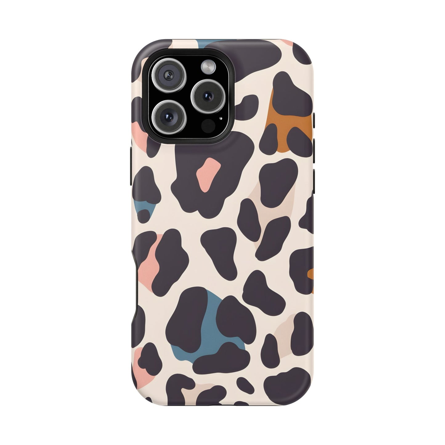 Modern Pastel Leopard Print Phone Case – MagSafe Compatible for iPhone & Samsung Galaxy
