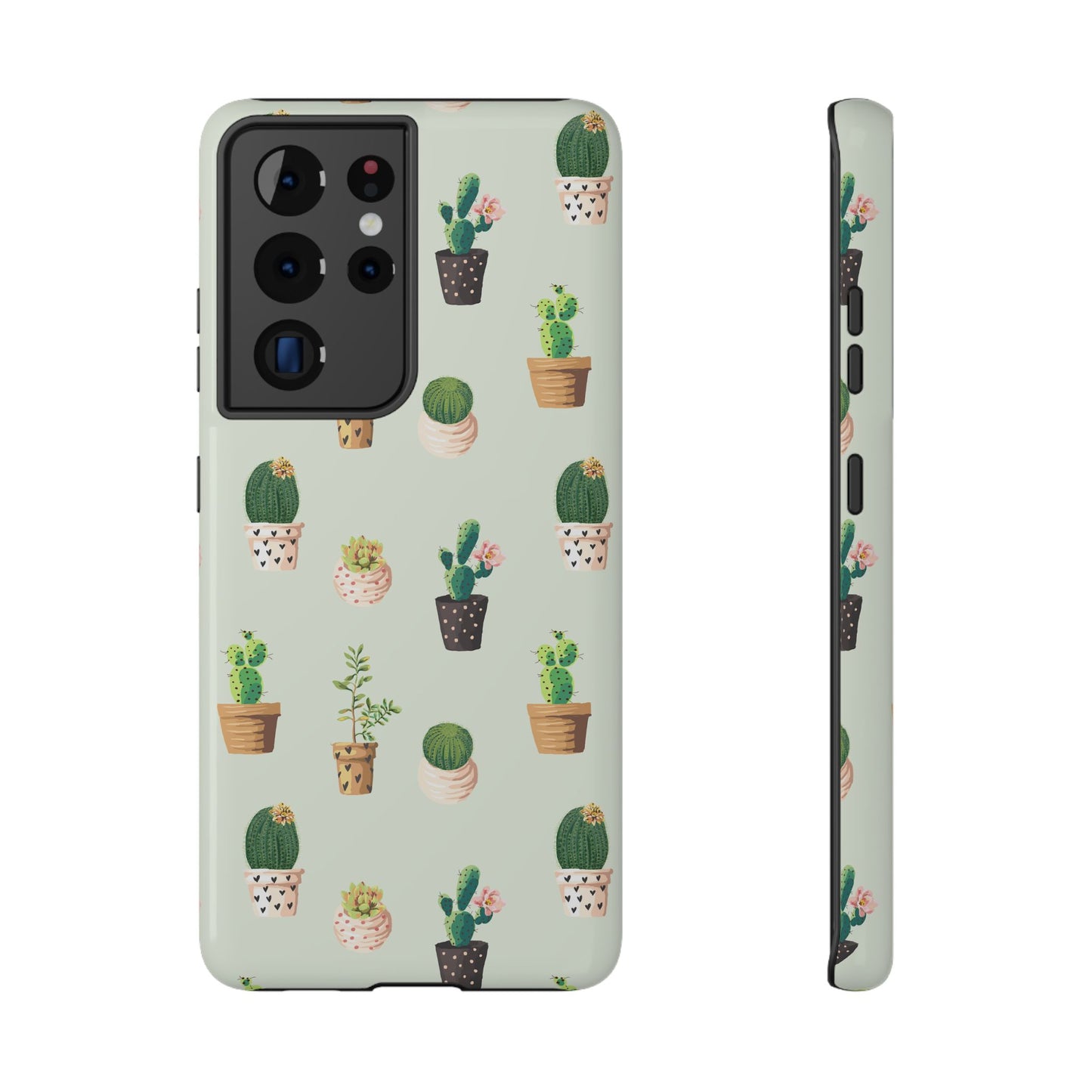 Desert Bloom Cactus Phone Case – Cute Succulent Print, MagSafe Compatible for iPhone & Samsung Galaxy