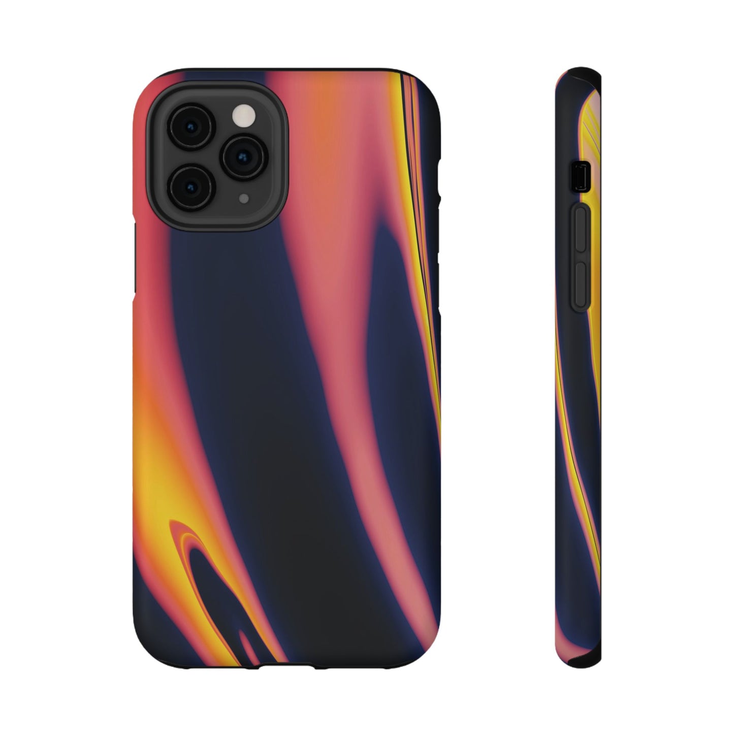Neon Sunset Flame Phone Case – MagSafe Compatible for iPhone & Samsung Galaxy