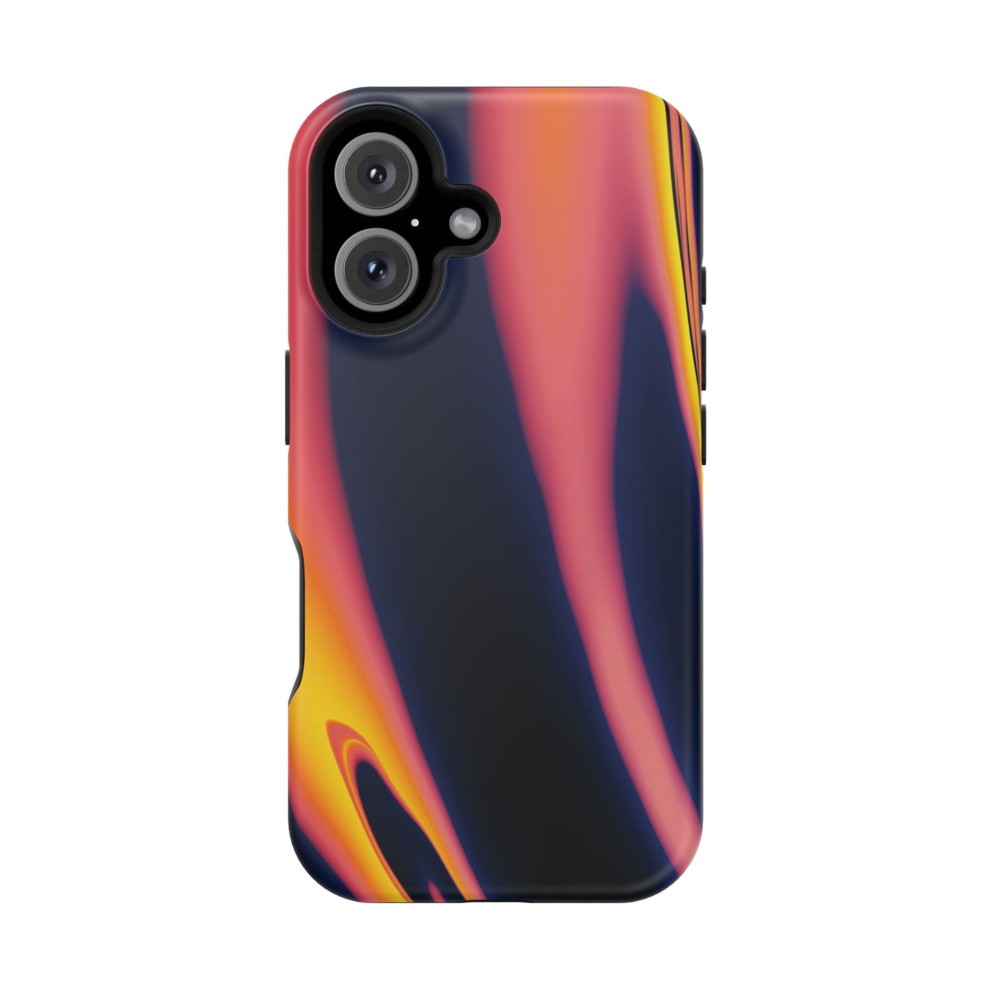 Neon Sunset Flame Phone Case – MagSafe Compatible for iPhone & Samsung Galaxy
