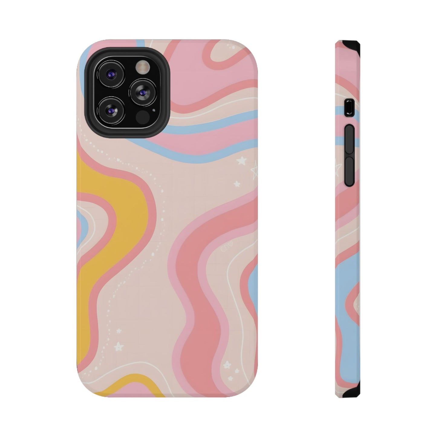 Pastel Dreamy Waves Phone Case – MagSafe Compatible for iPhone & Samsung Galaxy
