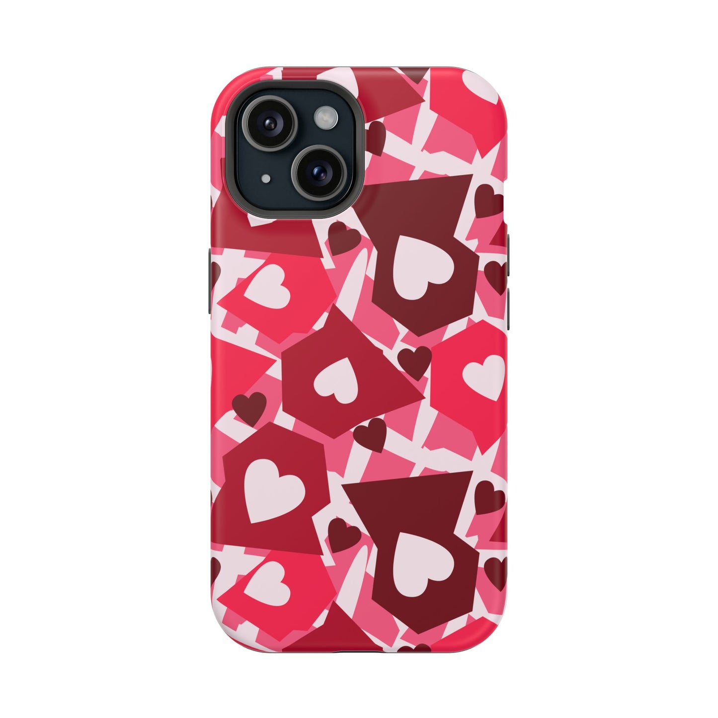Pink Social Love Icons Phone Case – MagSafe Compatible for iPhone & Samsung Galaxy