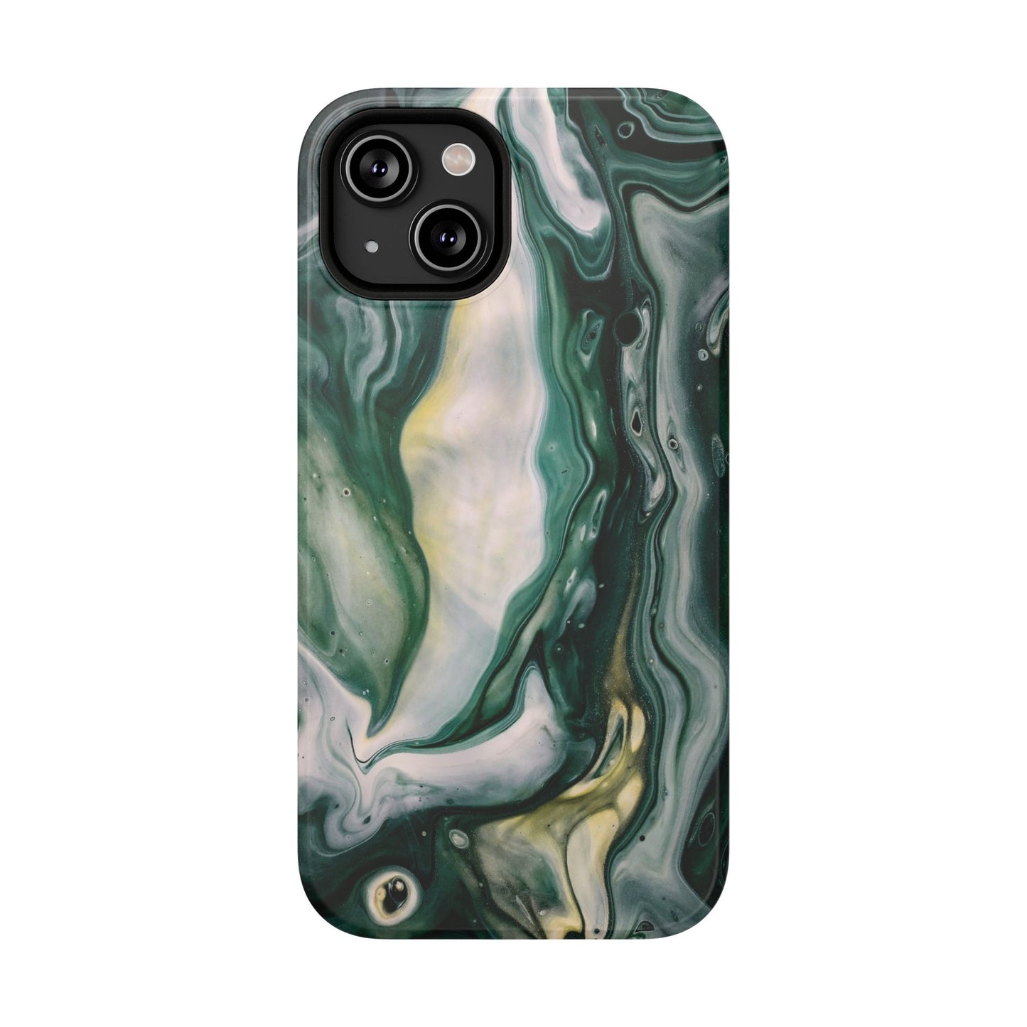Mystic Forest Marble Swirl Phone Case – MagSafe Compatible for iPhone & Samsung Galaxy