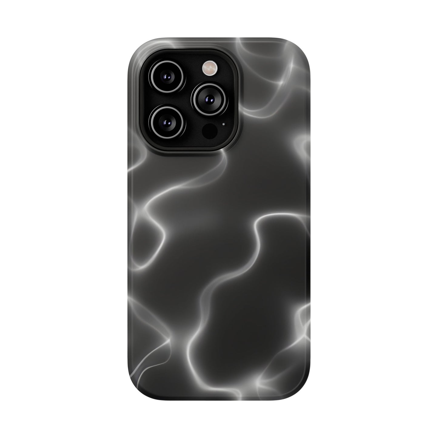 Electric Black Glow Phone Case – MagSafe Compatible for iPhone & Samsung Galaxy