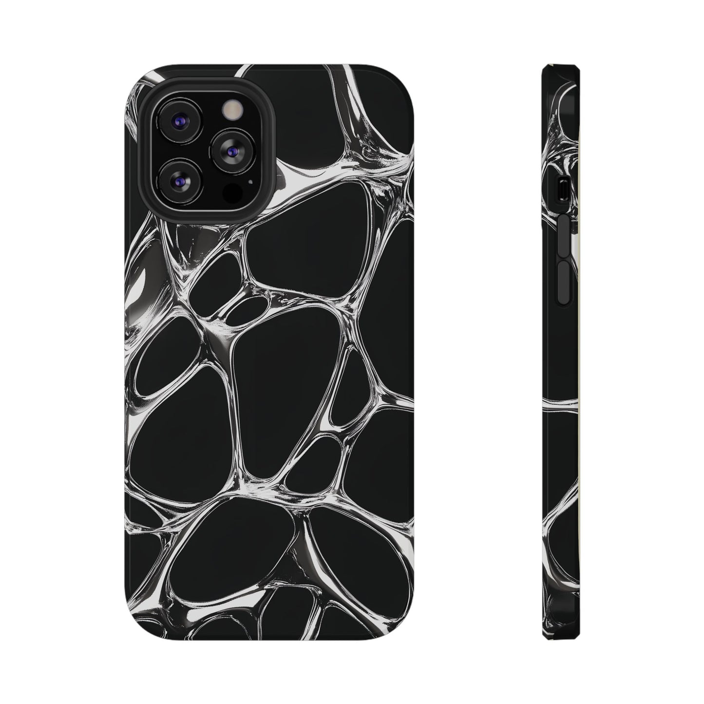 Liquid Metal Abstract Phone Case – MagSafe Compatible for iPhone & Samsung Galaxy