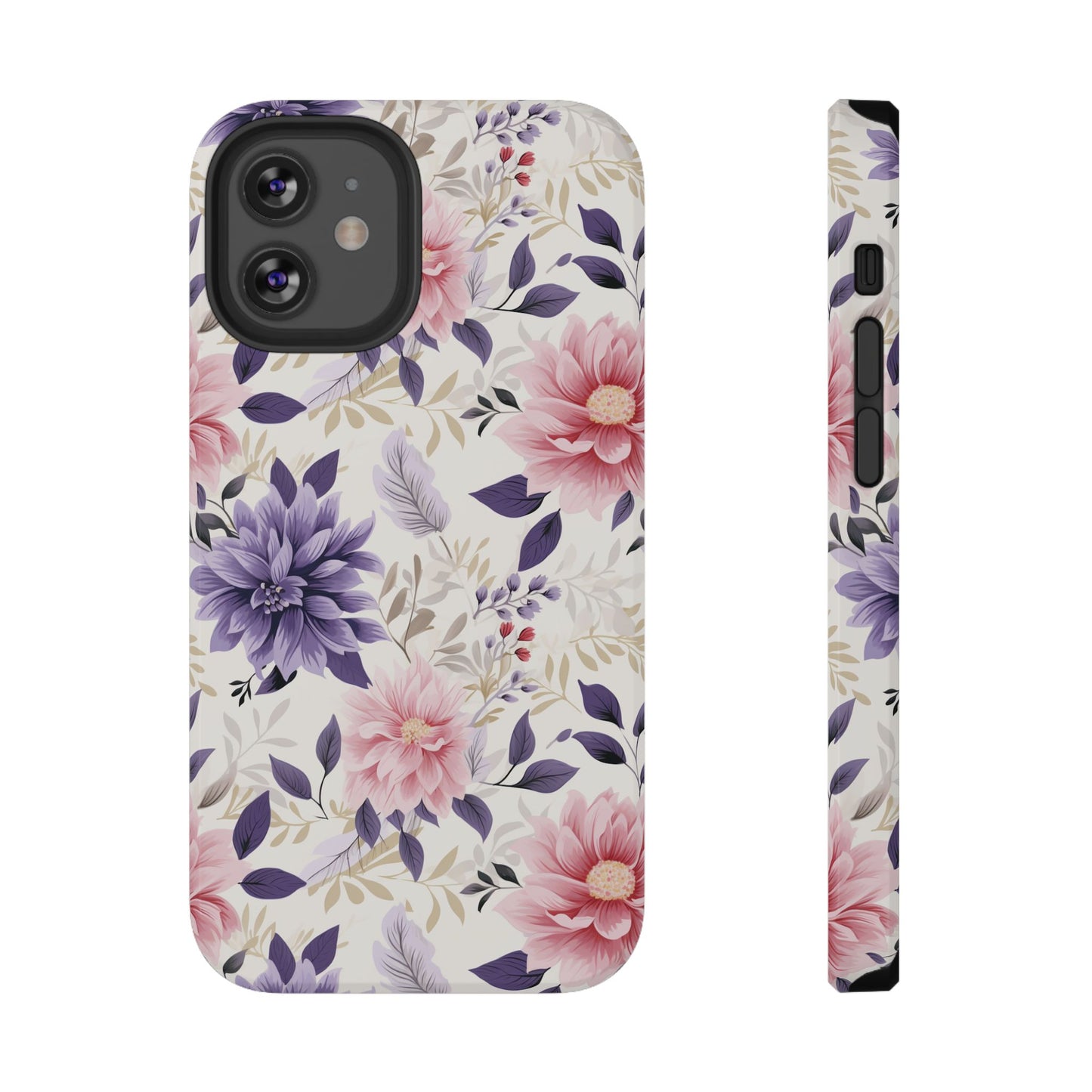 Elegant Vintage Floral Phone Case – MagSafe Compatible for iPhone & Samsung Galaxy