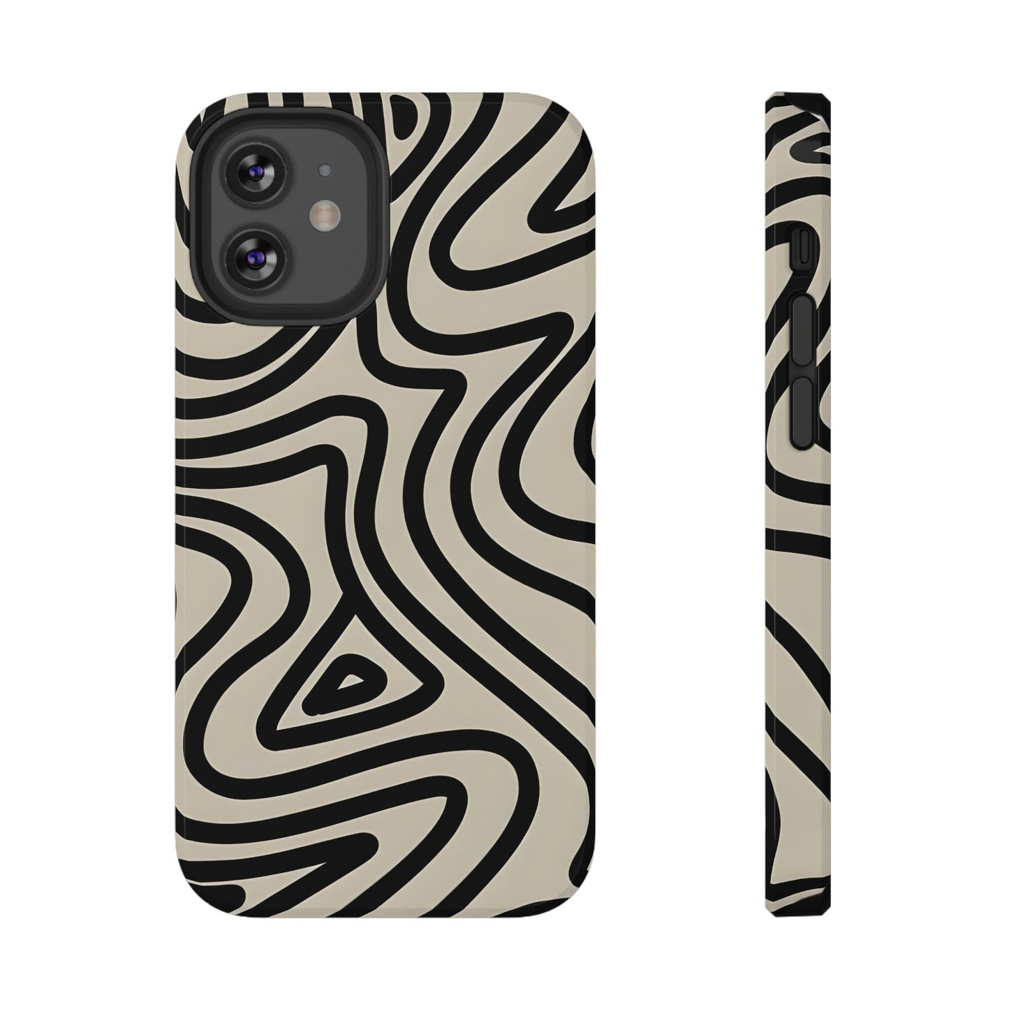 Abstract Maze Line Art Phone Case – MagSafe Compatible for iPhone & Samsung Galaxy
