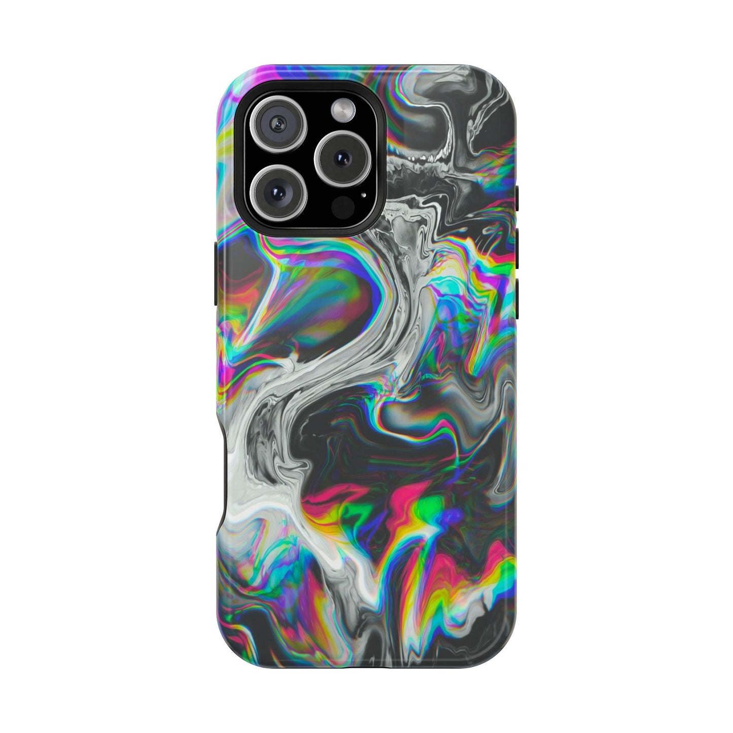Holographic Swirl Phone Case – MagSafe Compatible for iPhone & Samsung Galaxy
