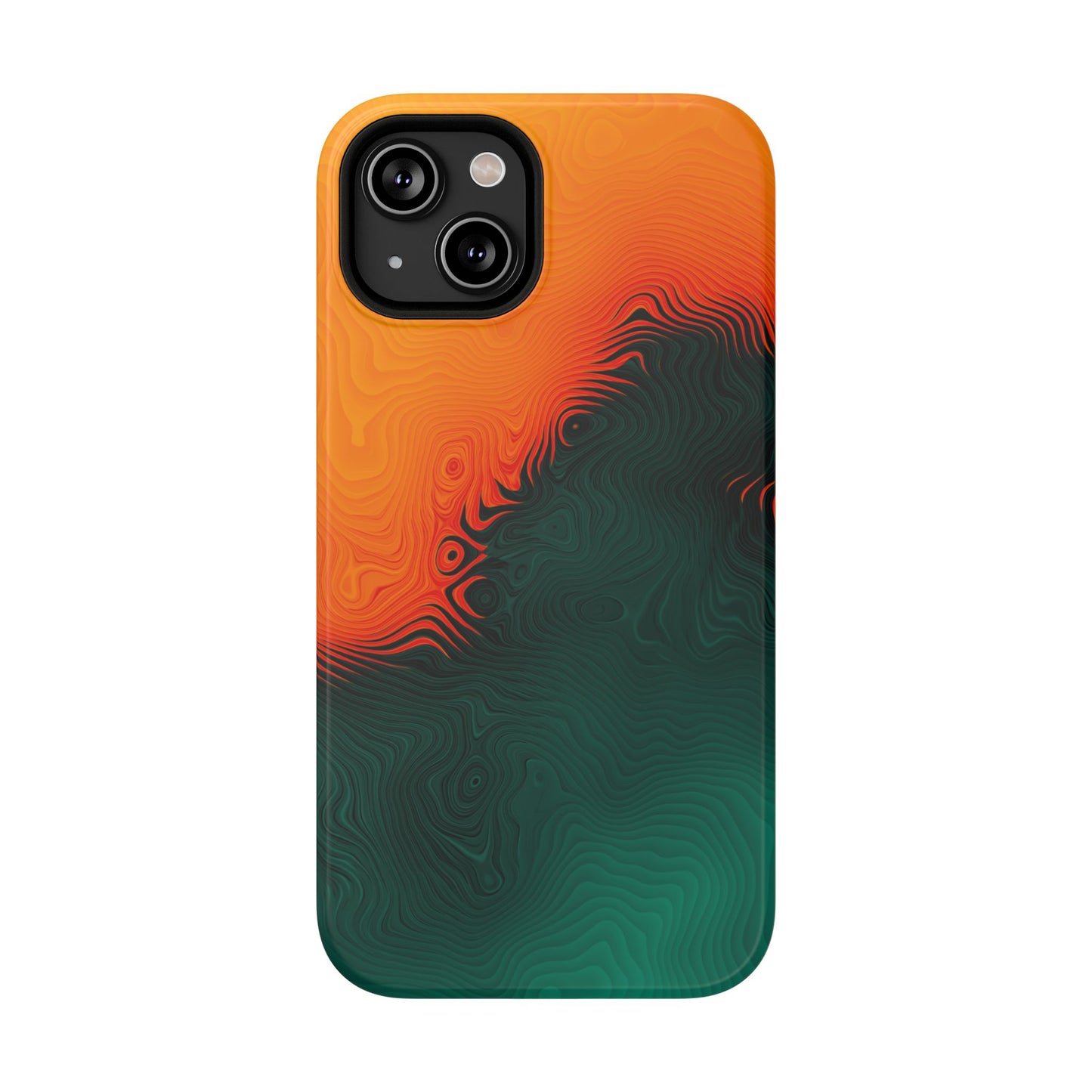 Topographic Heatwave Phone Case – MagSafe Compatible for iPhone & Samsung Galaxy