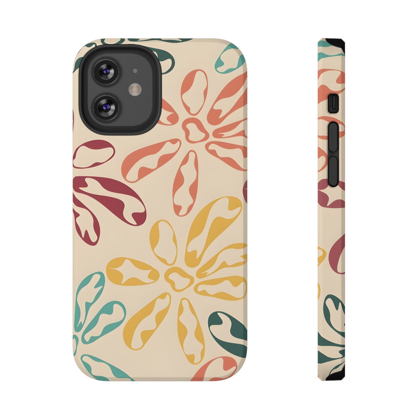 Retro Groovy Floral Phone Case – MagSafe Compatible for iPhone & Samsung Galaxy