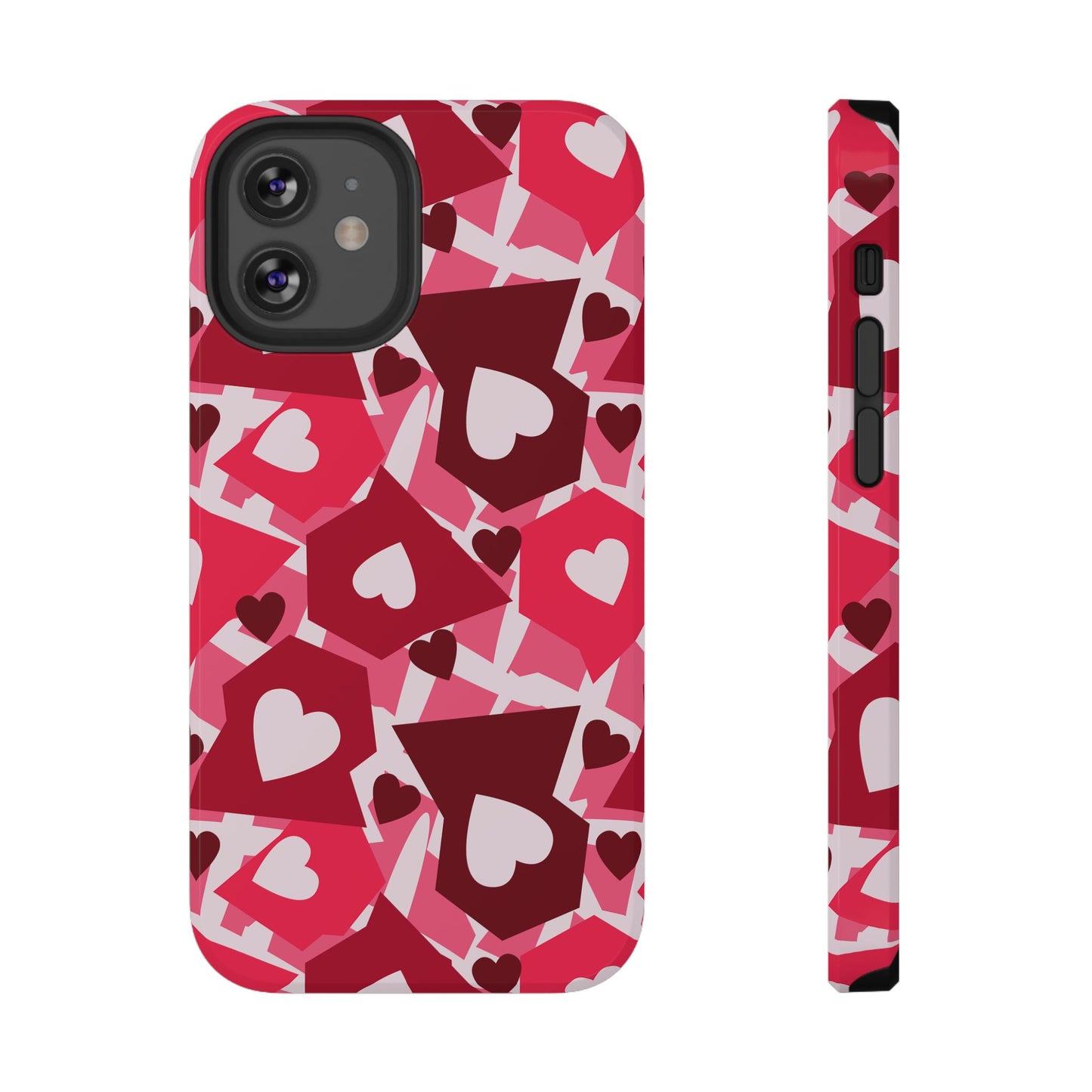 Pink Social Love Icons Phone Case – MagSafe Compatible for iPhone & Samsung Galaxy