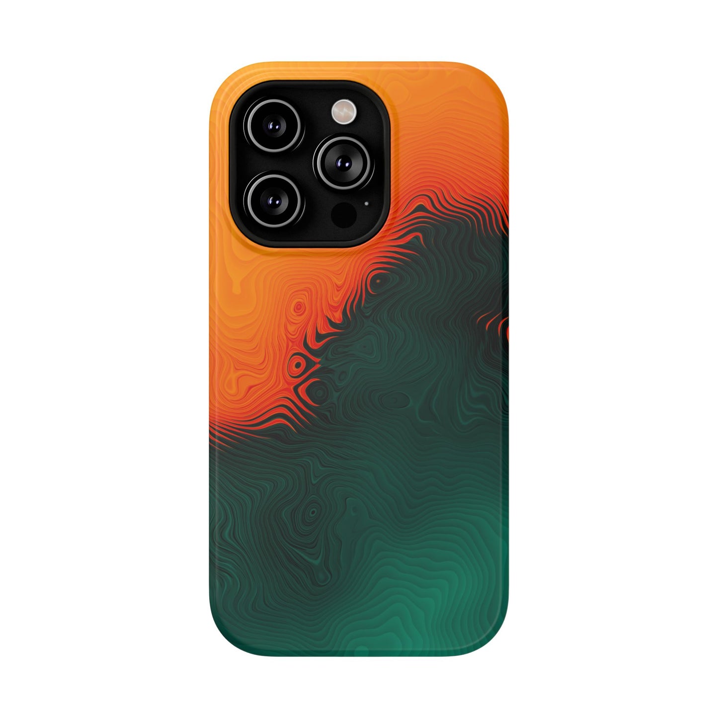 Topographic Heatwave Phone Case – MagSafe Compatible for iPhone & Samsung Galaxy