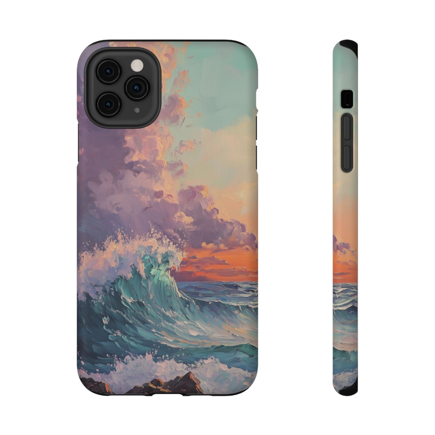 Ocean Sunset Waves Phone Case – MagSafe Compatible for iPhone & Samsung Galaxy