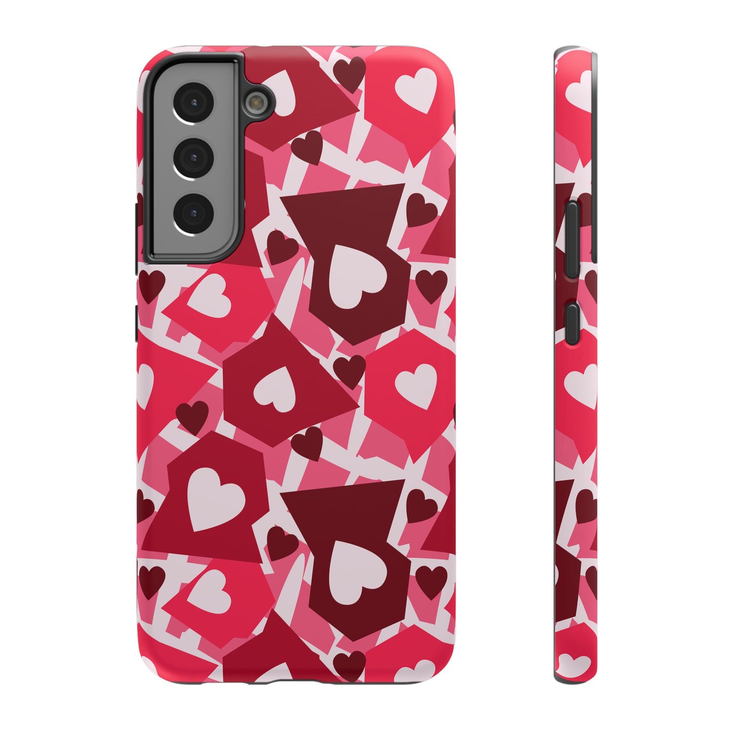 Pink Social Love Icons Phone Case – MagSafe Compatible for iPhone & Samsung Galaxy