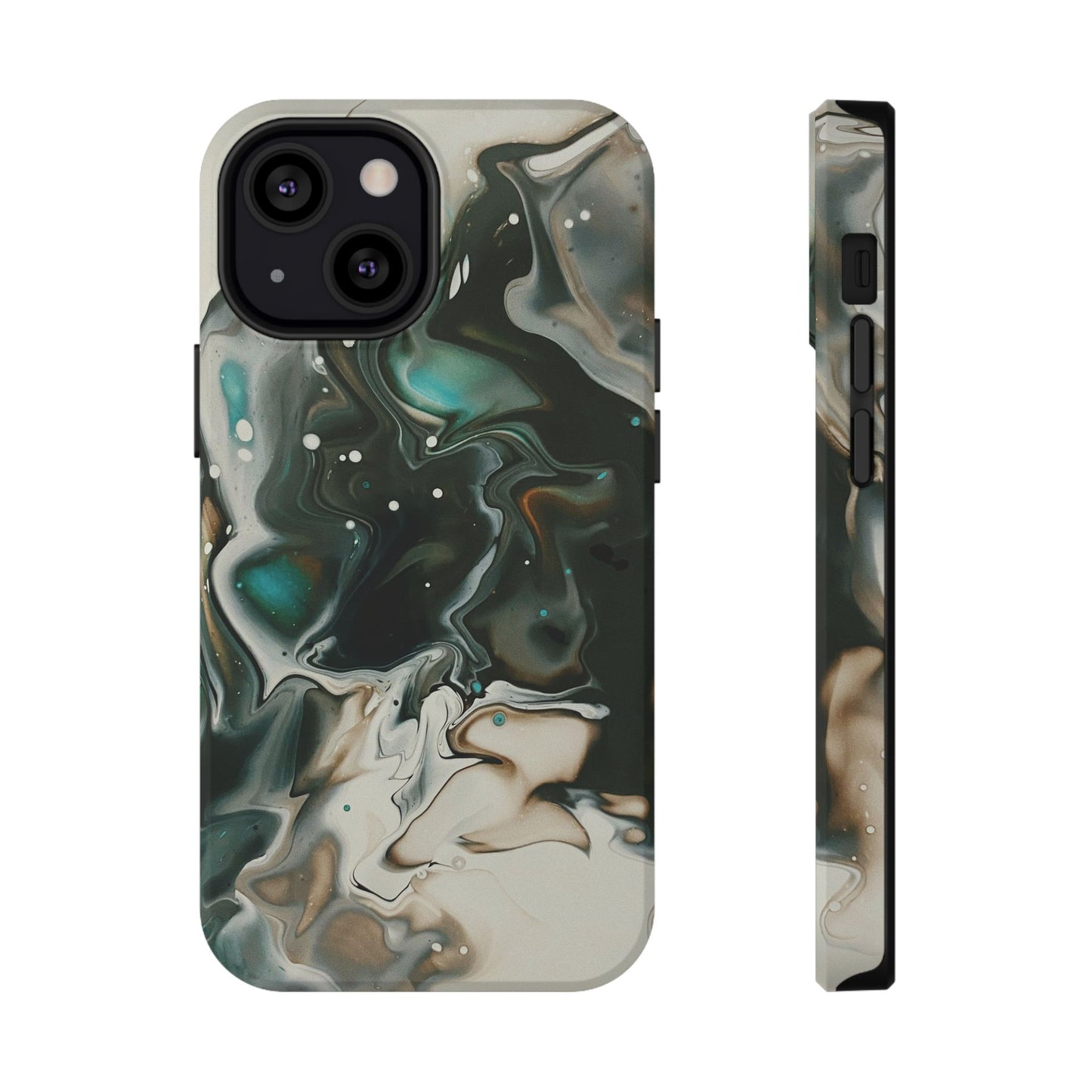 Terra Mist Earthtone Marble Phone Case – MagSafe Compatible for iPhone & Samsung Galaxy