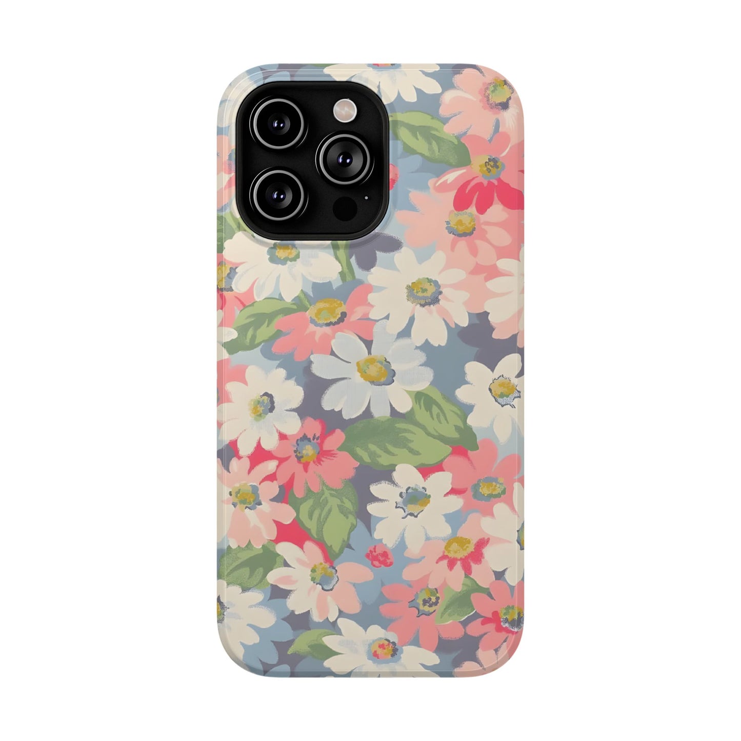 Vintage Floral Daisy Phone Case – MagSafe Compatible for iPhone & Samsung Galaxy