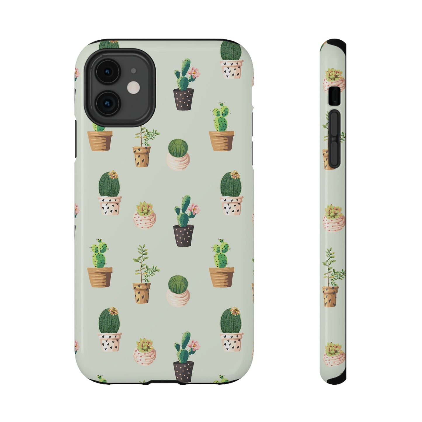 Desert Bloom Cactus Phone Case – Cute Succulent Print, MagSafe Compatible for iPhone & Samsung Galaxy